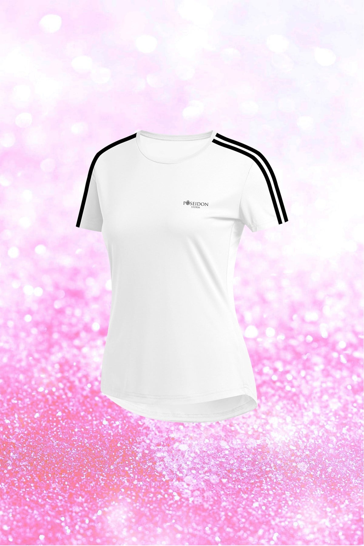 Kadın Beyaz Dri-Fit Kumaş Baskısız Rahat Konforlu T-shirt   S-3XL