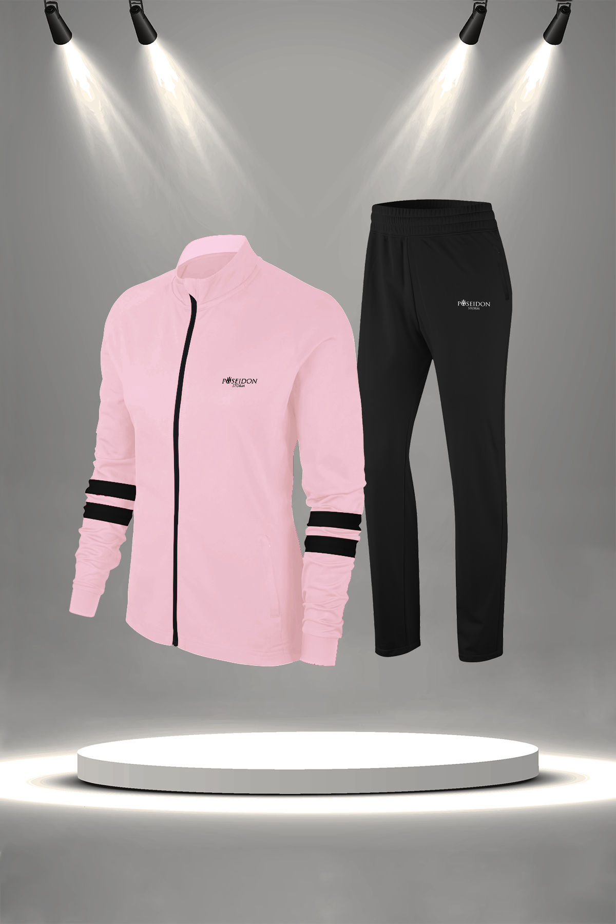 Kadın Fuşya Supra Penye Kumaş Eşofman Takımı (S-3XL)