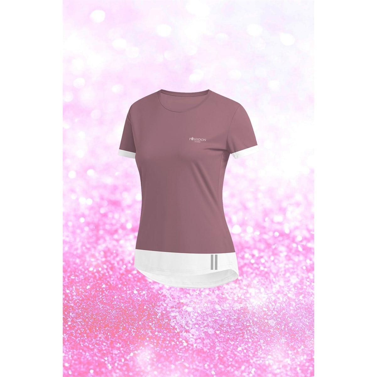 Kadın Gül Kurusu Dri-Fit Kumaş Yürüyüş ve Koşu için Konforlu  Kısa Kol T-shirt  S-3XL 