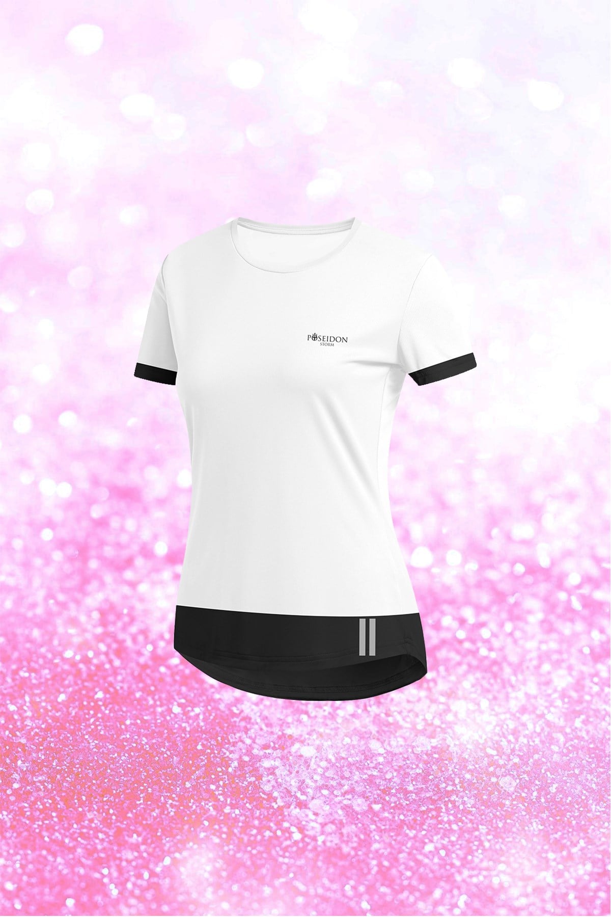 Kadın Kırmızı Dri-Fit Kumaş Koşu için Konforlu  Sıfır Yaka T-shirt   S-3XL