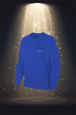 Büyük Beden Kadın Mavi Günlük Sporcu Sweatshirt 3XL-9XL M1