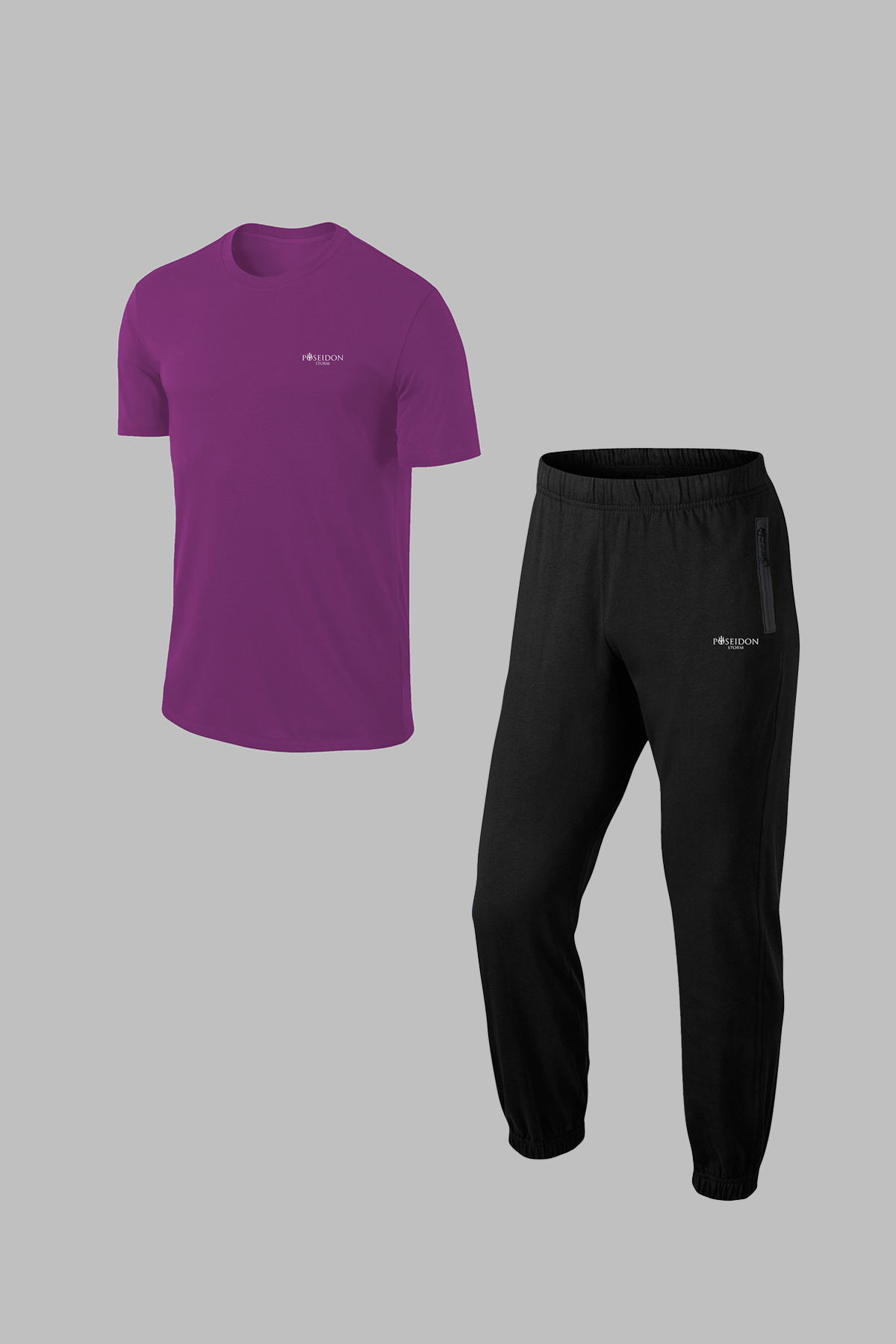 aBüyük Beden Erkek Mor Özel Supra Penye Kumaş Rahat Fermuarlı Kapüşonlu Eşofman Alt Üst Set 4-10XL