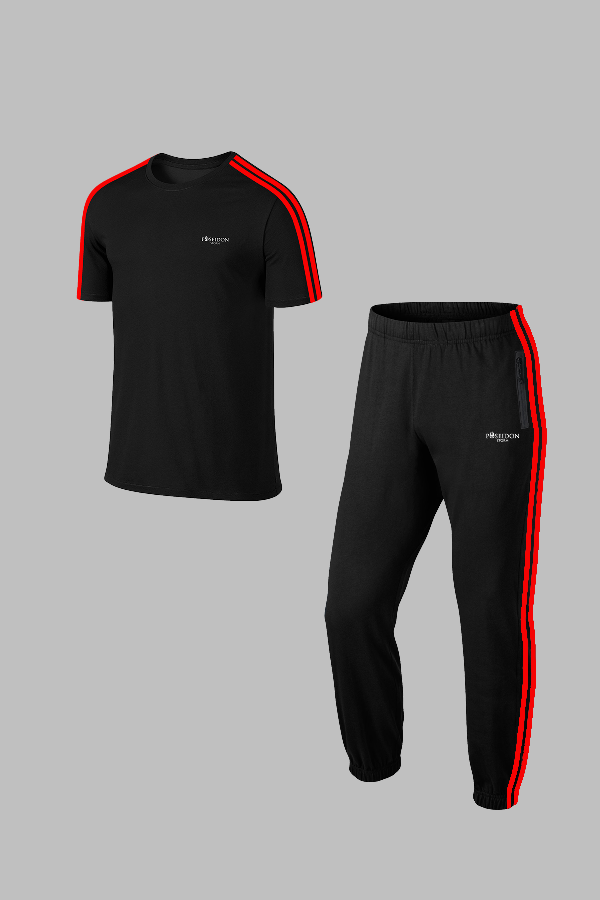 aBüyük Beden Erkek Siyah Özel Supra Penye Kumaş Ön Cepli Rahat Giyim Eşofman Takımı 4XL-10XL