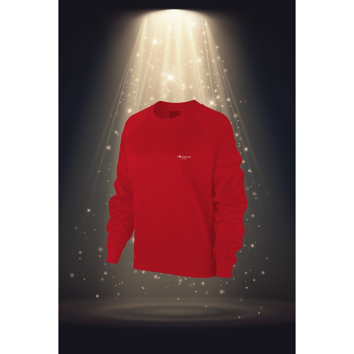 Battal Beden Kadın Kırmızı İnterlok Kumaş Düz Renk Rahat Koşu Yuvarlak Yaka Sweatshirt 3XL-10XL  3XL-10XL 