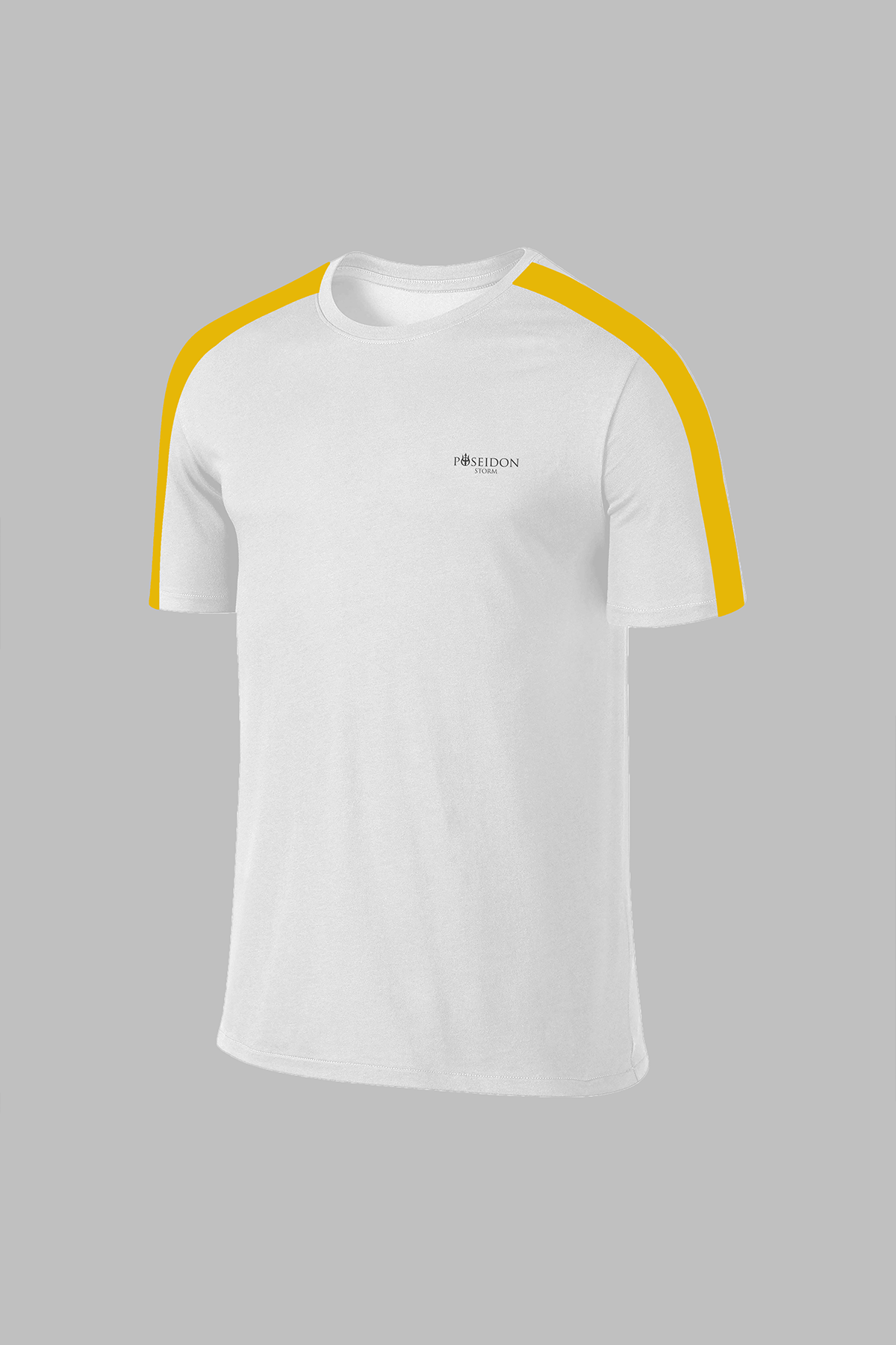 Büyük Beden Erkek Beyaz Dri-Fit Kumaş Baskısız Yuvarlak Yaka Kısa Kol T-shirt (4XL- 10XL)