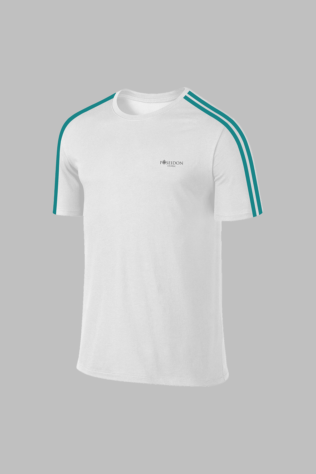 Büyük Beden Erkek Beyaz Dri-Fit Kumaş Baskısız Rahat Konforlu T-shirt (4XL- 10XL)