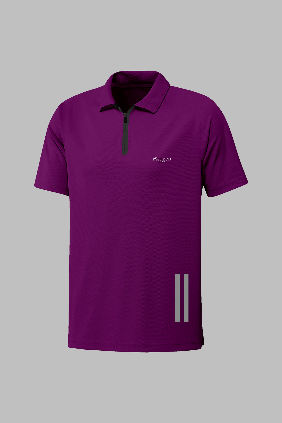 Büyük Beden  Erkek Mor Vision Pro Kumaş Günlük Rahat Polo Yaka Tişört  4XL-10XL