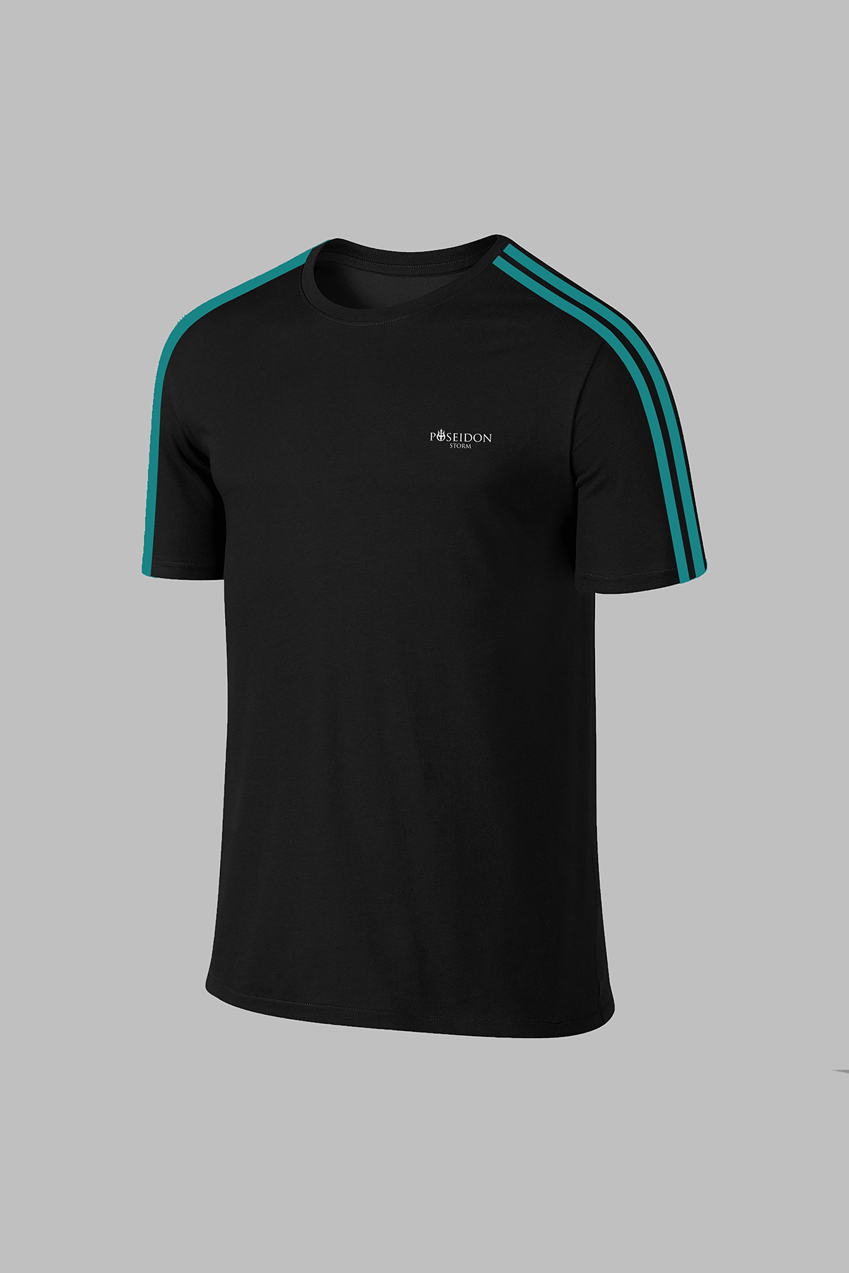 Büyük Beden Erkek Siyah Dri-Fit Kumaş Yürüyüş ve Koşu için Rahat T-shirt (4XL- 10XL)