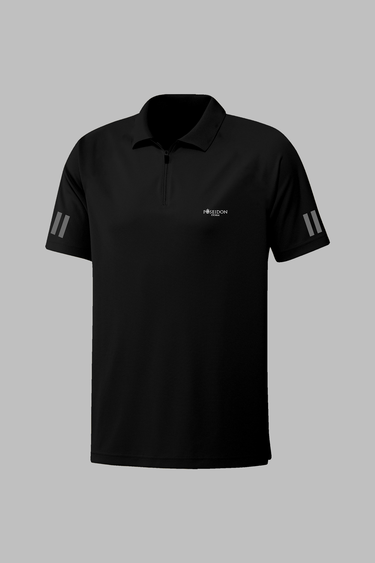 Büyük Beden  Erkek Siyah Vision Pro Kumaş Günlük Rahat Polo Yaka Tişört  4XL-10XL