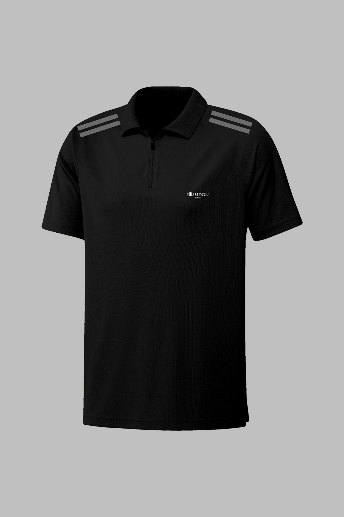 Büyük Beden  Erkek Siyah Vision Pro Kumaş Günlük Rahat Polo Yaka Tişört  4XL-10XL