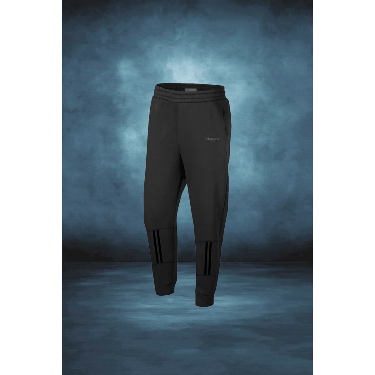 Erkek Antrasit İnterlok Kumaş  Fermuarlı Koşu Eşofman Altı S-3XL