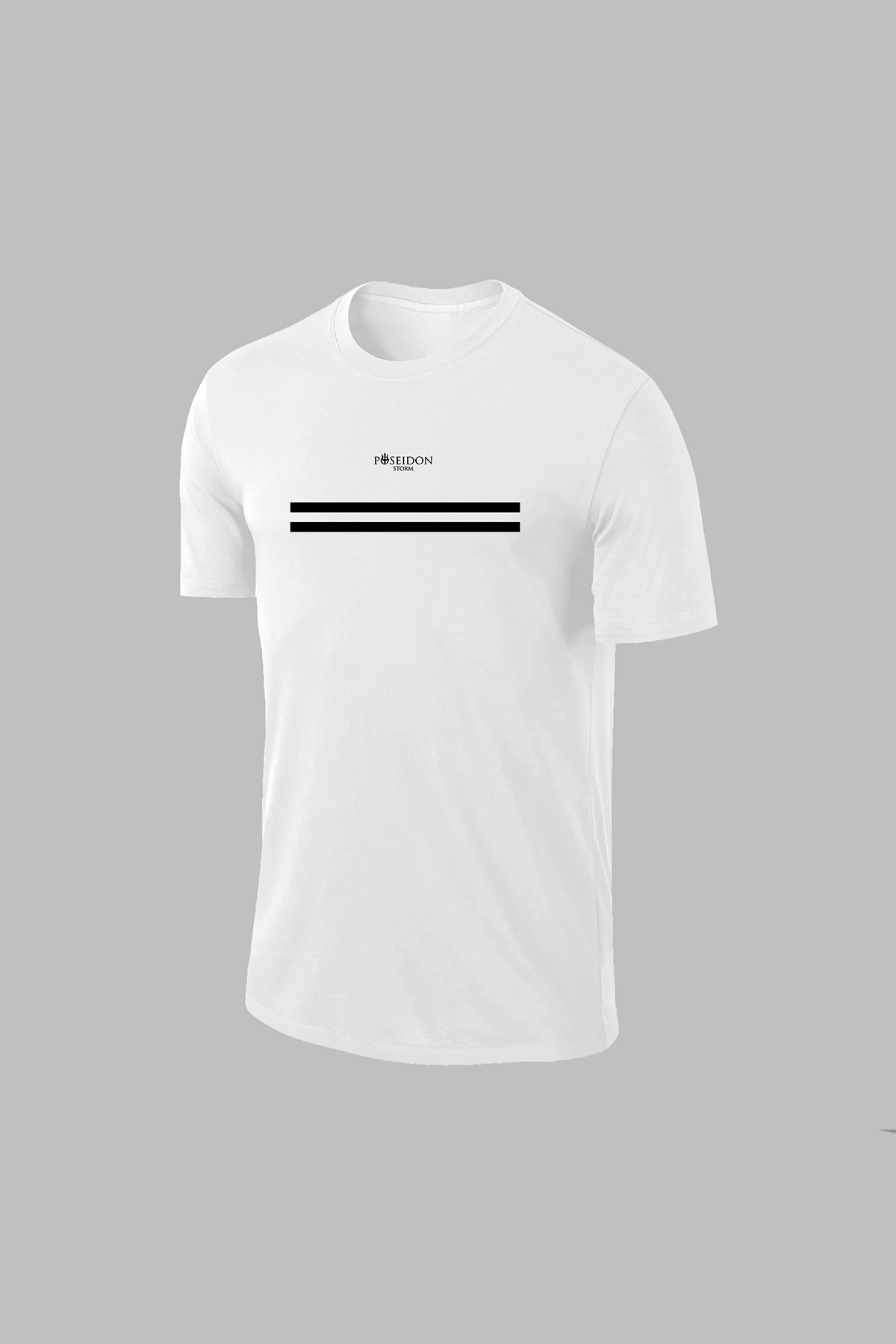 Erkek Beyaz Dri-Fit Kumaş  Baskısız Yürüyüş ve Koşu için Konforlu T-shirt  S-3XL
