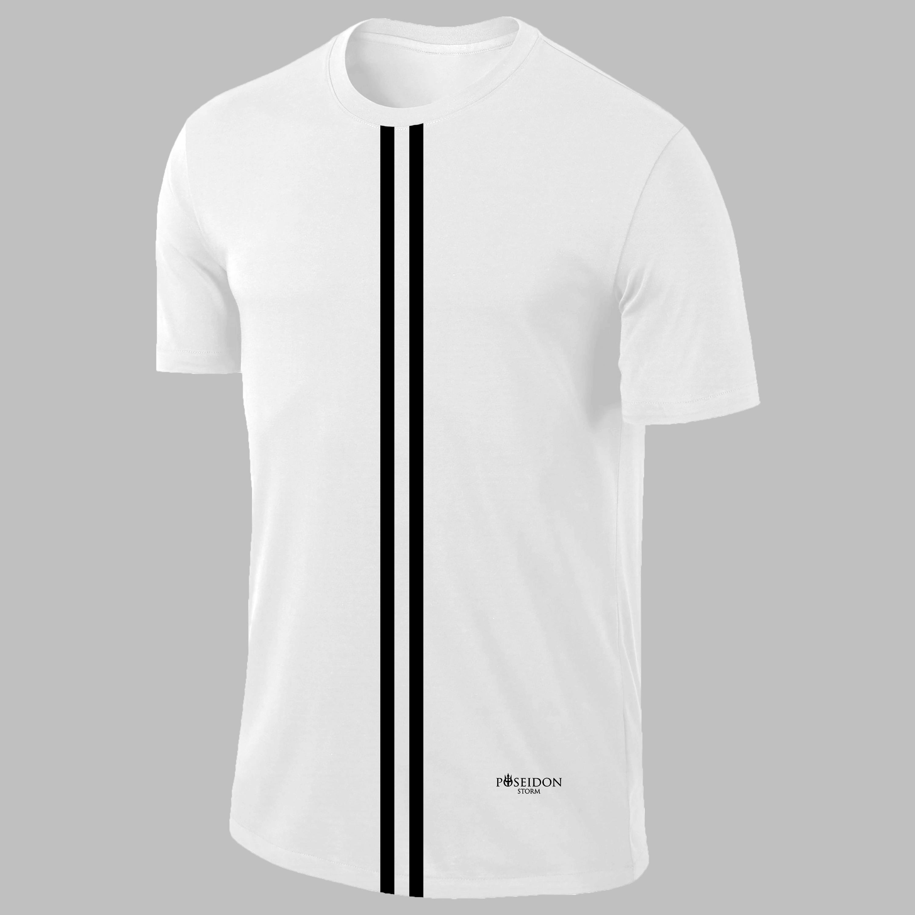 Erkek Beyaz Dri-Fit Kumaş Baskısız Yuvarlak Yaka Kısa Kol T-shirt S-3XL 