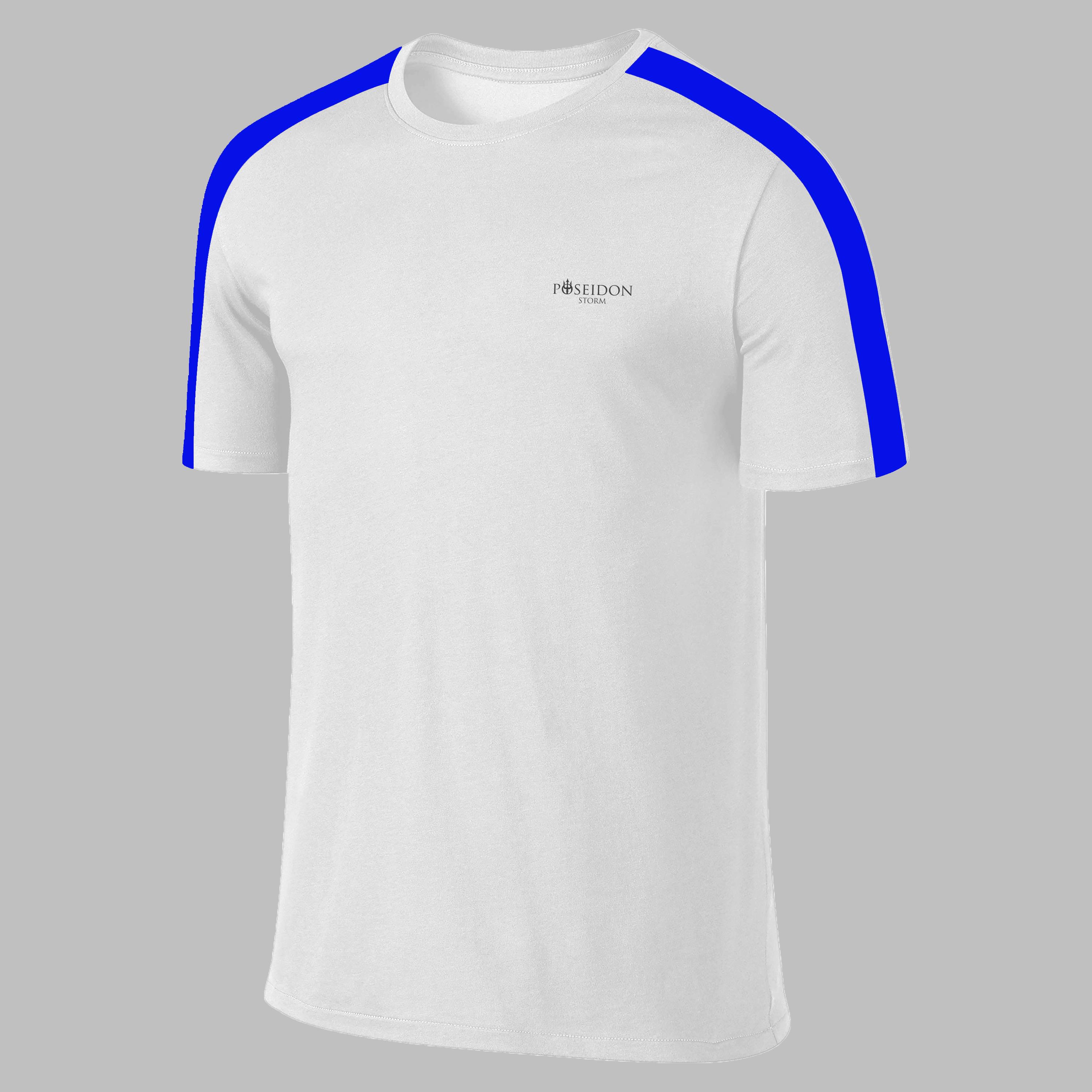 Erkek Beyaz Dri-Fit Kumaş Baskısız Yuvarlak Yaka Kısa Kol Tişört S-3XL