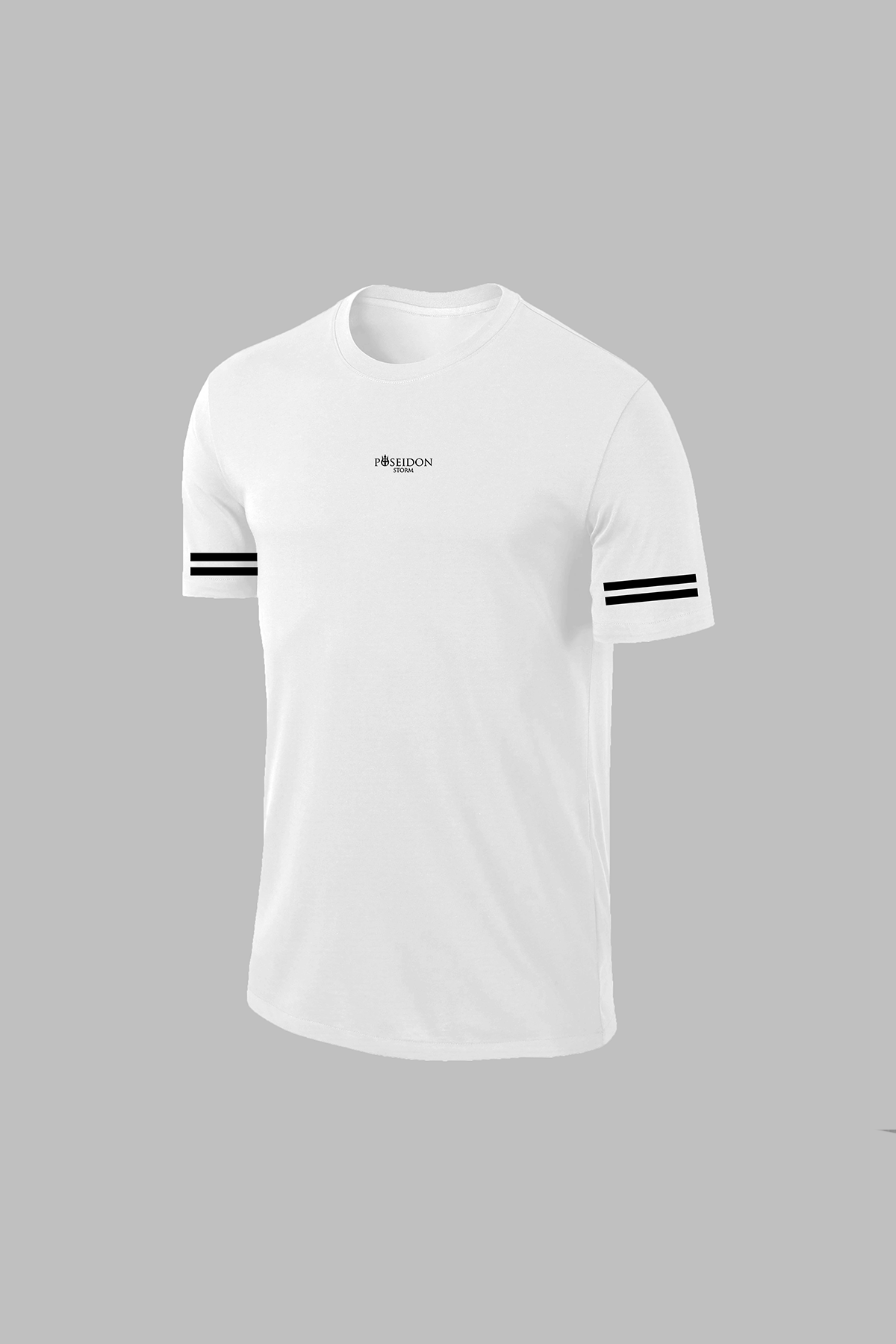 Erkek Beyaz Dri-Fit Kumaş Baskısız Yuvarlak Yaka Kısa Kol T-shirt  S-3XL