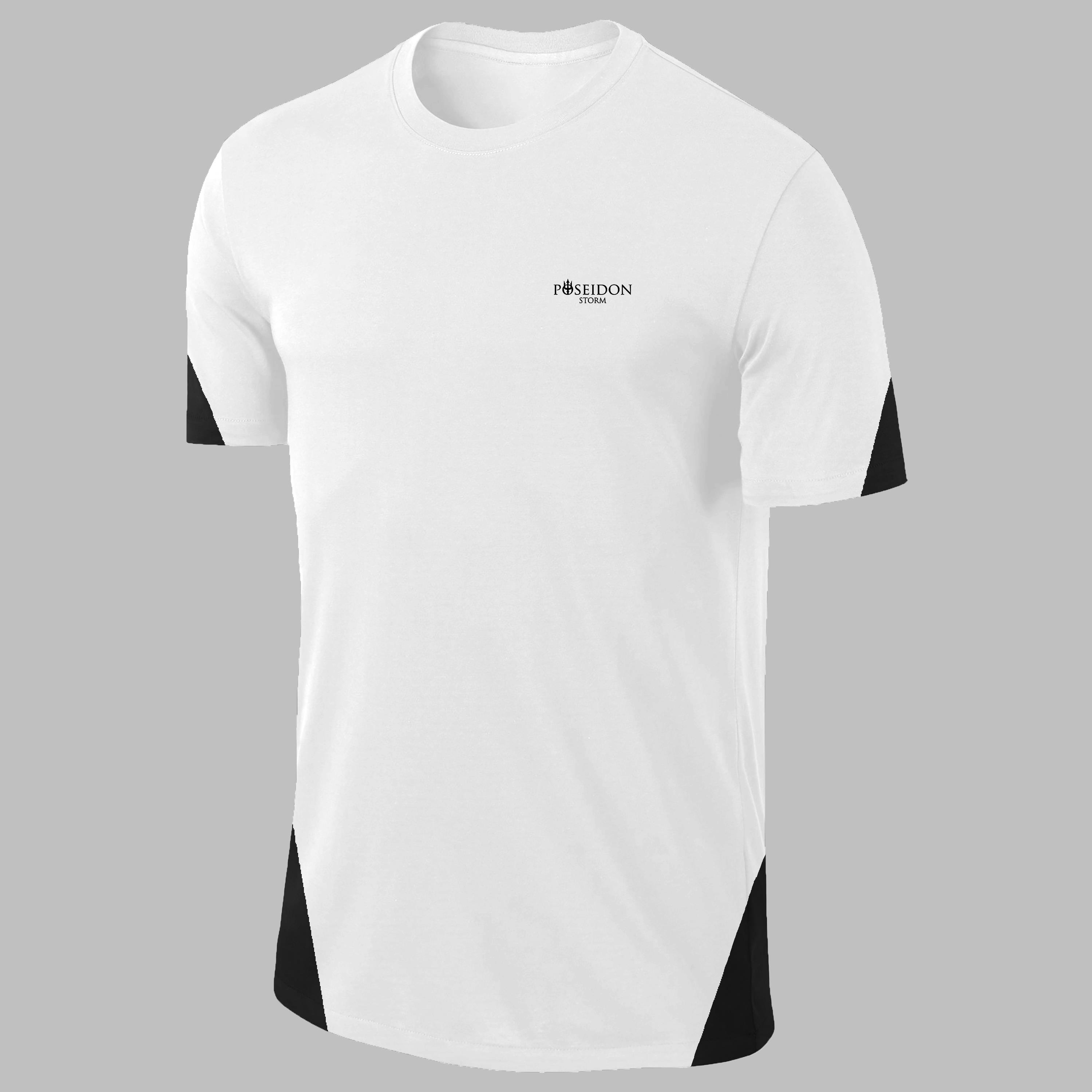 Erkek Beyaz Dri-Fit Kumaş Baskısız Yuvarlak Yaka Kısa Kol T-shirt  S-3XL