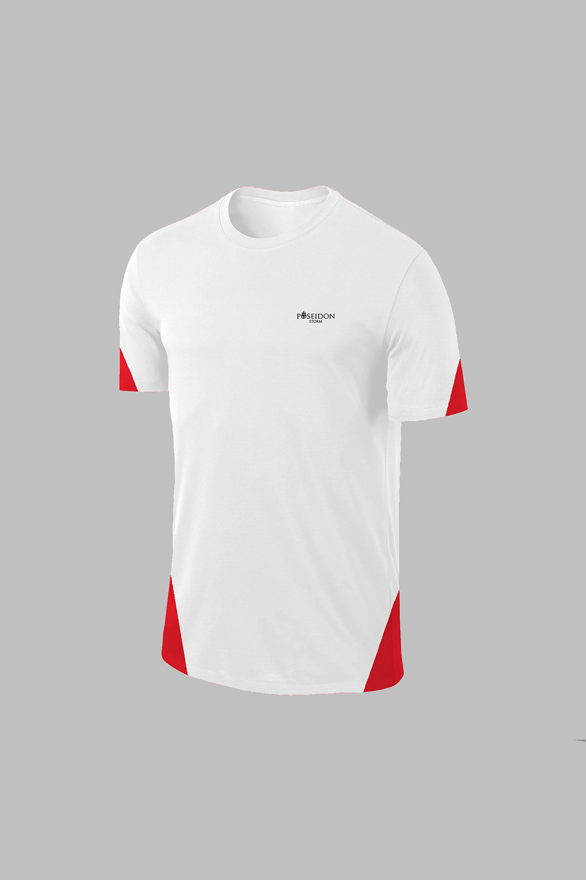 Erkek Beyaz Dri-Fit Kumaş Sıfır Yaka Kısa Kol Konforlu T-shirt S-3XL