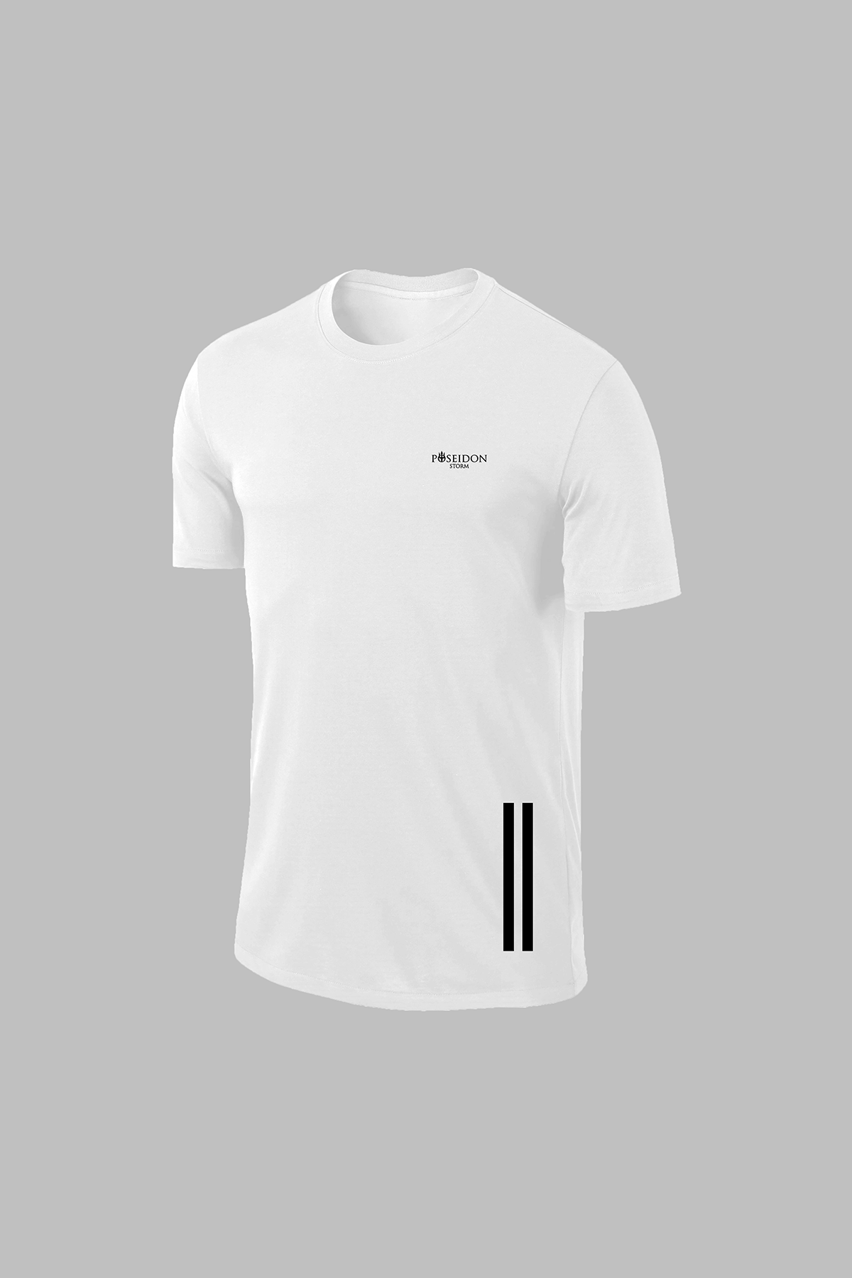 Erkek Beyaz Dri-Fit Kumaş Yuvarlak Yaka Günlük Yürüyüş Konforlu T-shirt  S-3XL