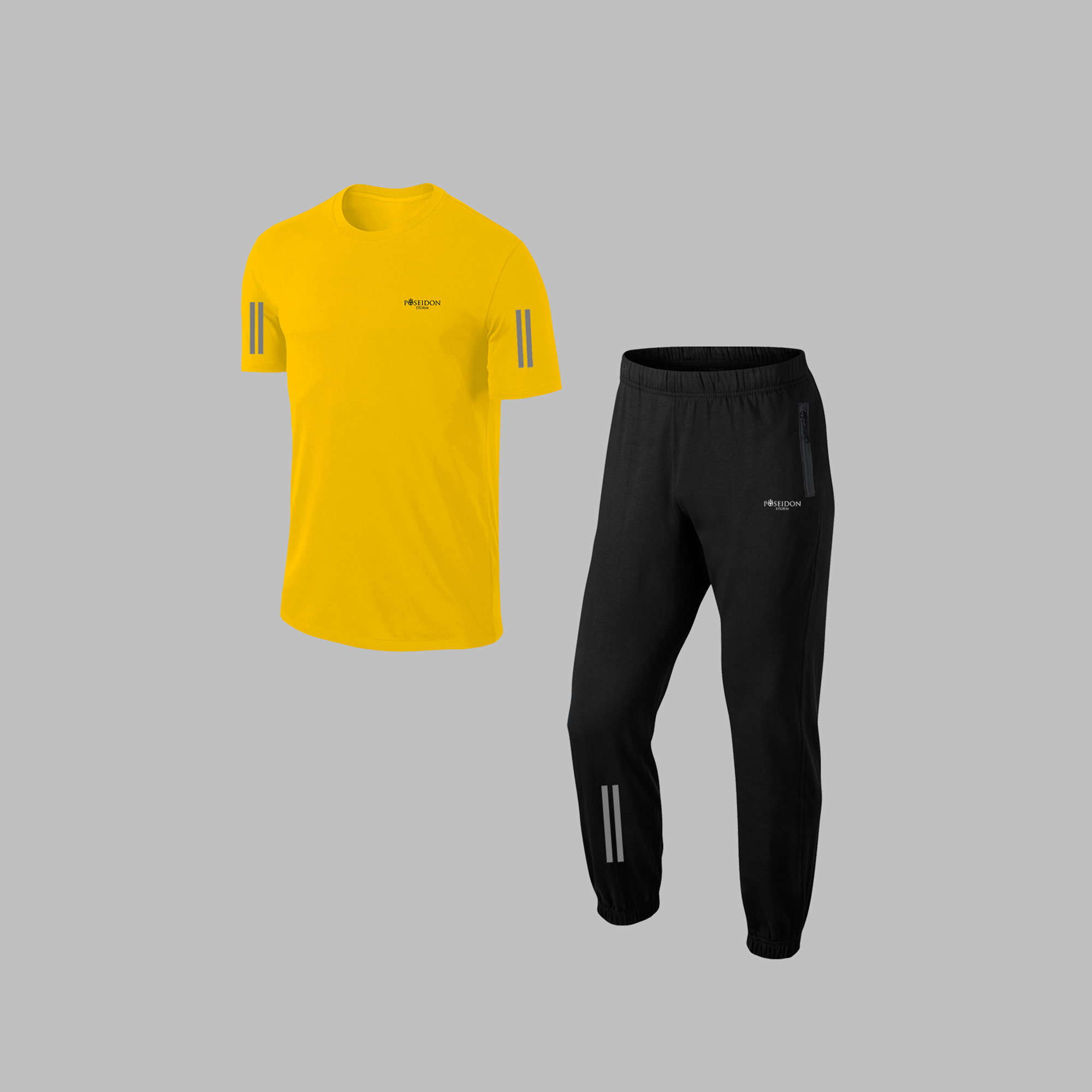 Erkek Beyaz Supra Penye Kumaş Rahat Kesim Eşofman Takımı (S-3XL)