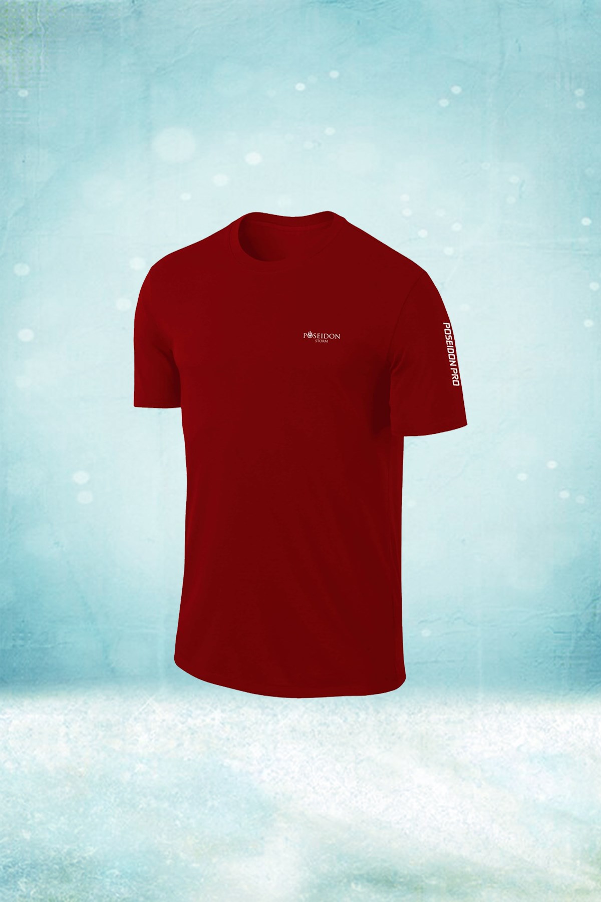 Erkek Bordo Dri-Fit Kumaş Baskısız Yuvarlak Yaka Kısa Kol T-shirt  S-3XL 
