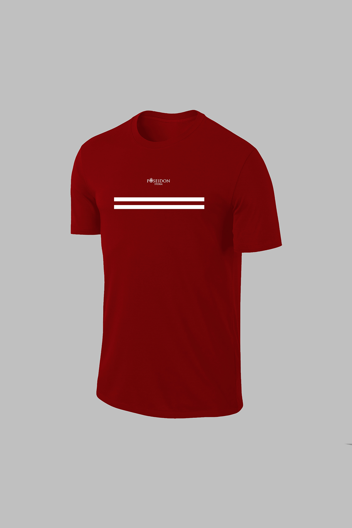Erkek Bordo Dri-Fit Kumaş Baskısız Yuvarlak Yaka Kısa Kol Tshirt  S-3XL