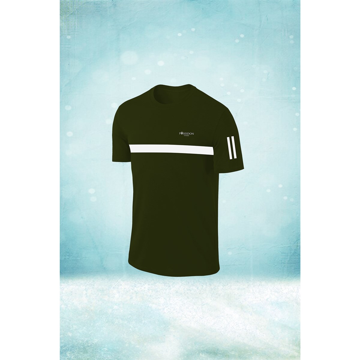 Erkek Haki Dri-Fit Kumaş Baskısız Günlük Rahat T-shirt  S-3XL