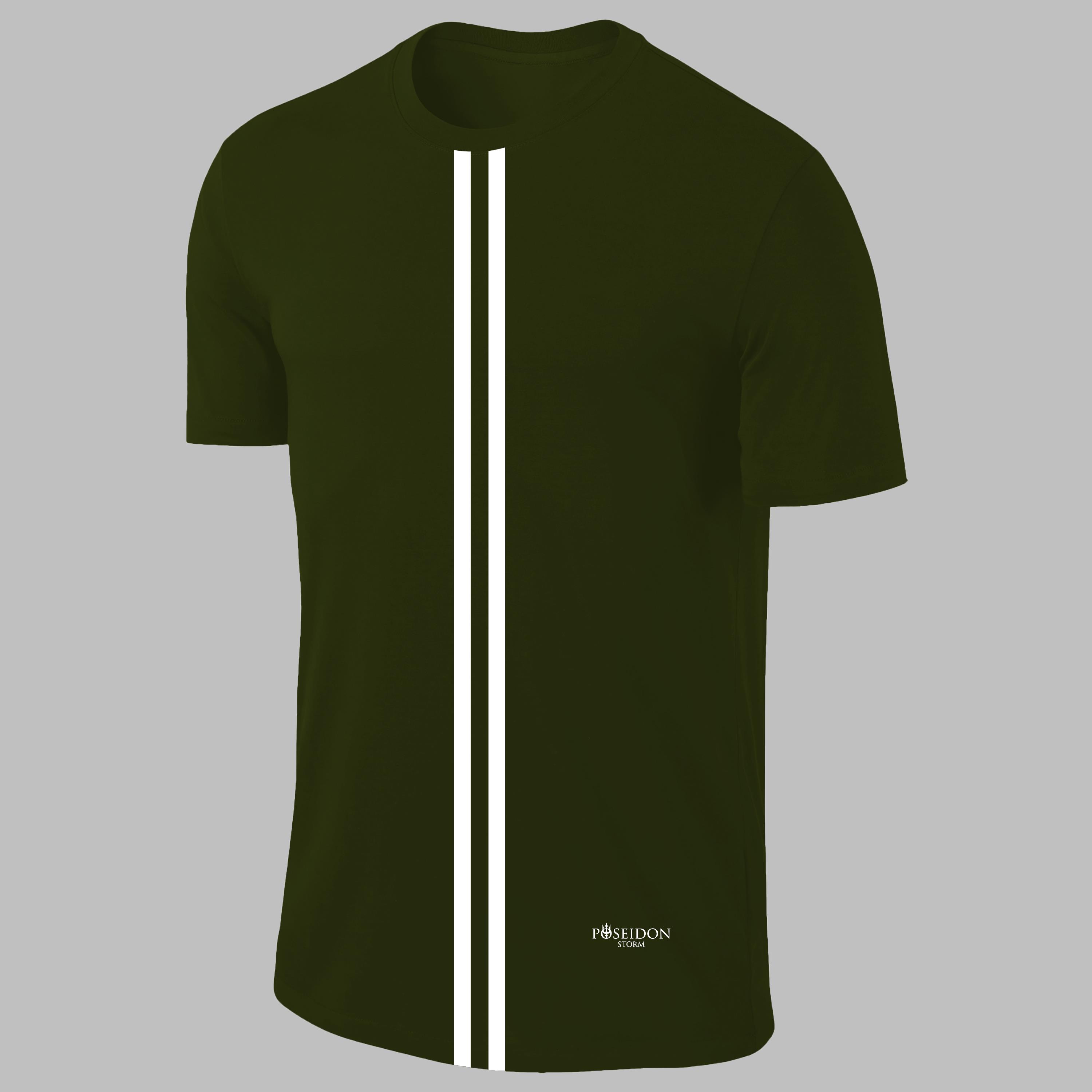 Erkek Haki  Dri-Fit Kumaş Düz Kısa Kol Konforlu Tişört S-3XL