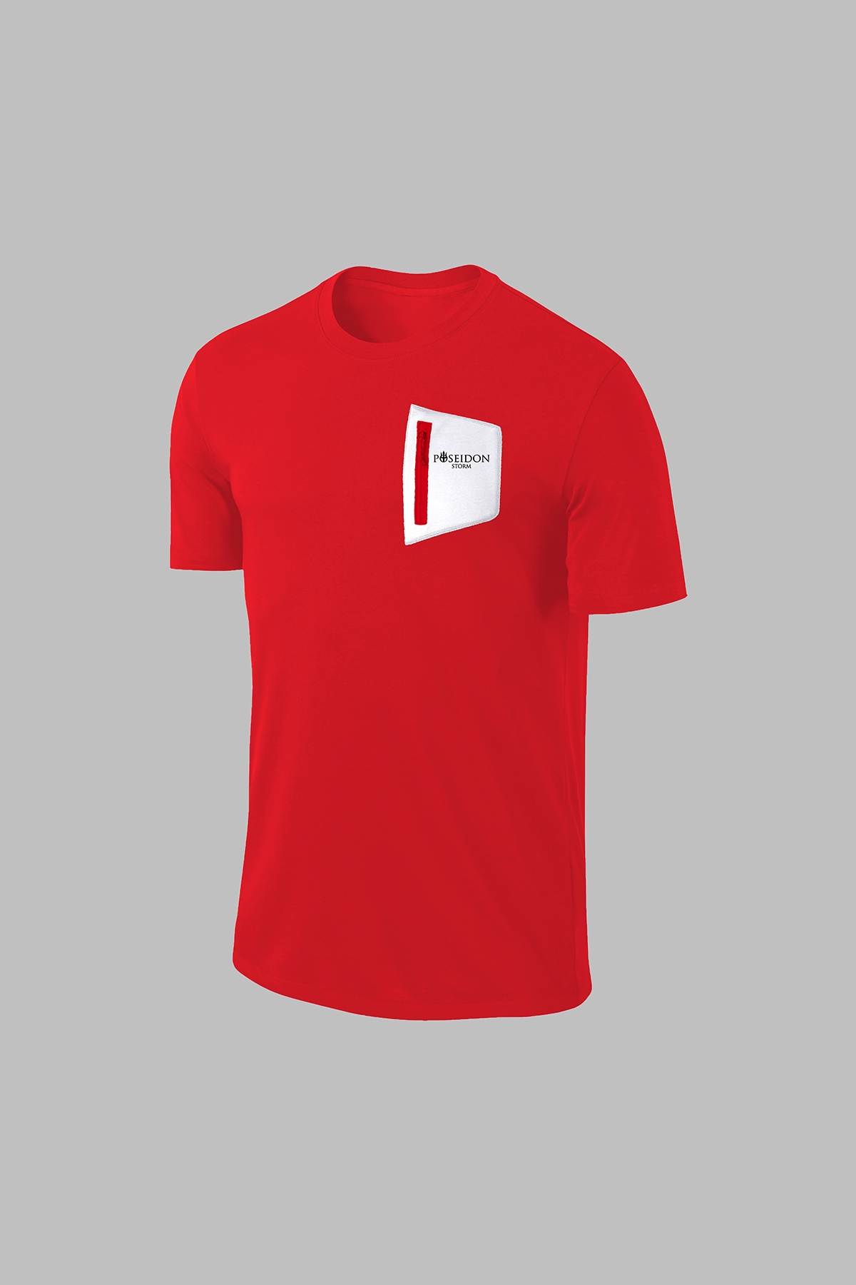 Erkek Kırmızı Dri-Fit Kumaş Baskısız Bisiklet Yaka Kısa Kol T-shirt  S-3XL