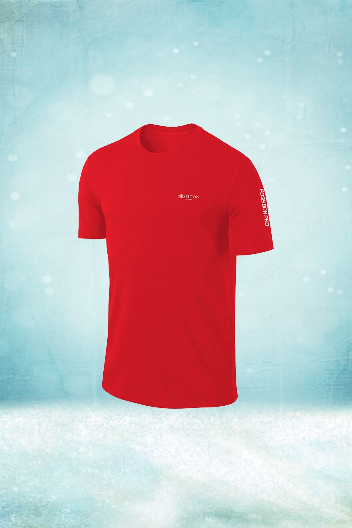 Erkek Kırmızı Dri-Fit Kumaş Baskısız Yuvarlak Yaka Kısa Kol T-shirt  S-3XL 