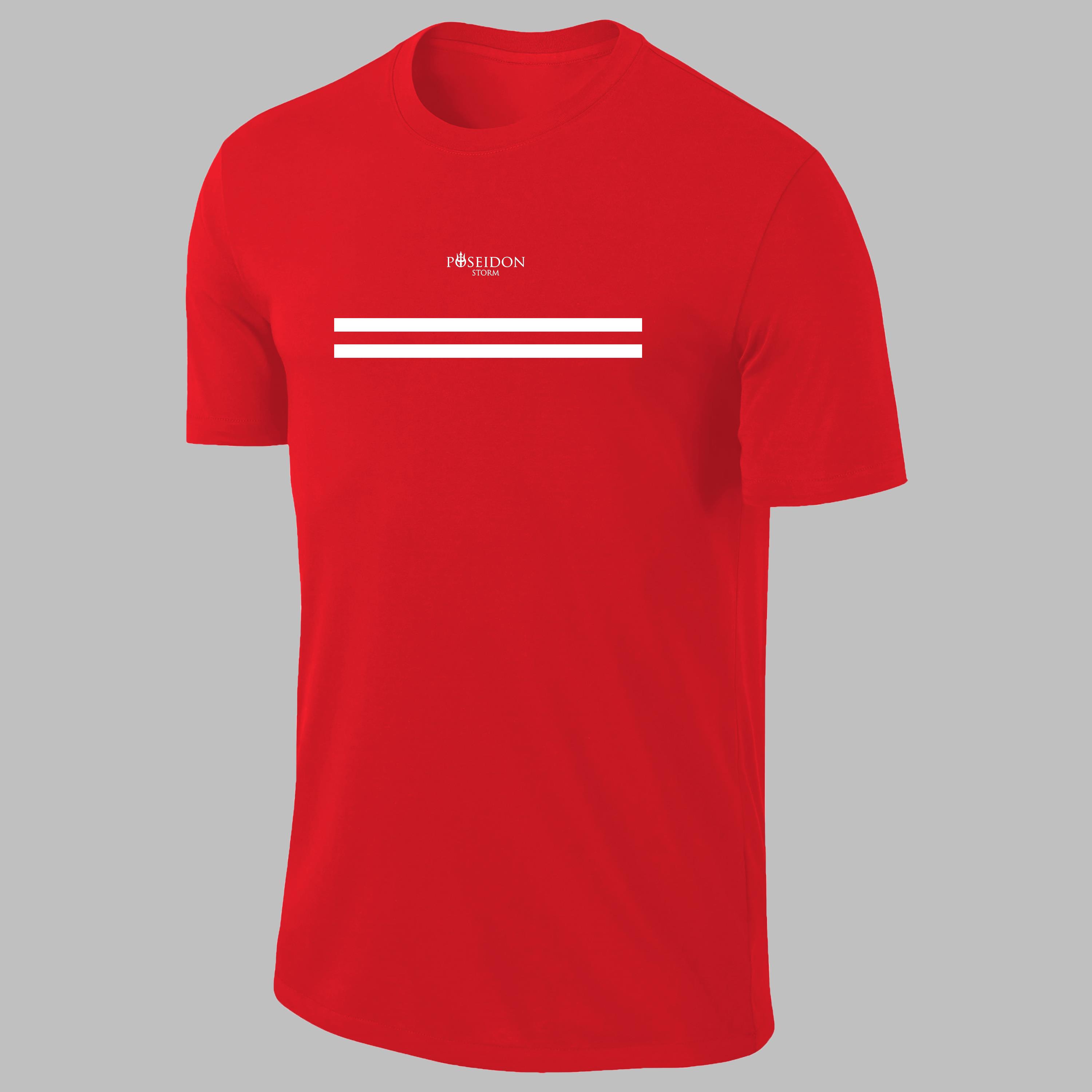 Erkek Kırmızı Dri-Fit Kumaş Spor için Konforlu Kısa Kol T-shirt  S-3XL 