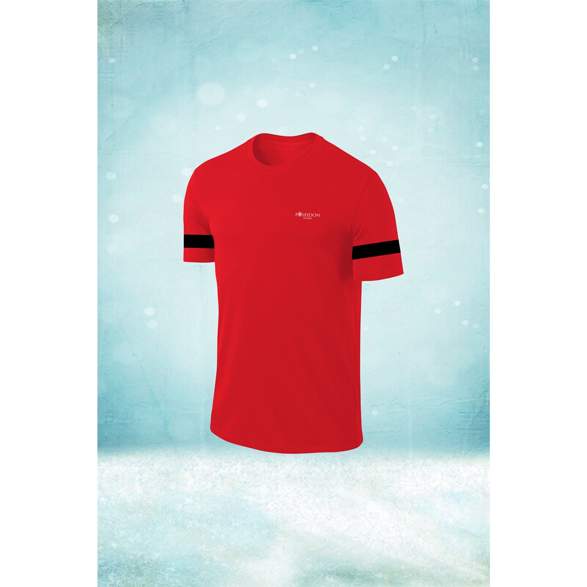 Erkek Kırmızı Dri-Fit Kumaş Yuvarlak Yaka  Şık Konforlu Tshirt  S-3XL