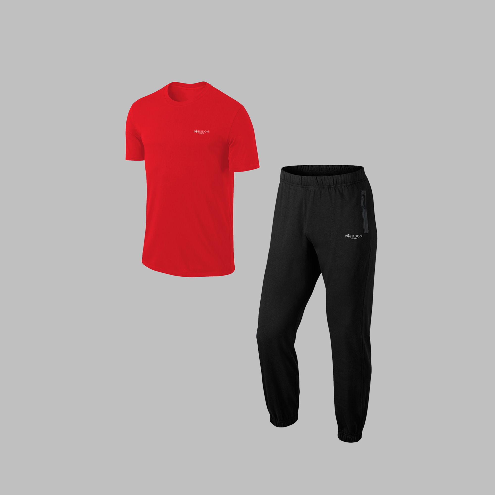 Erkek Kırmızı Supra Penye Kumaş Kişiye Özel Şık Tasarım Eşofman Takımı (S-3XL)