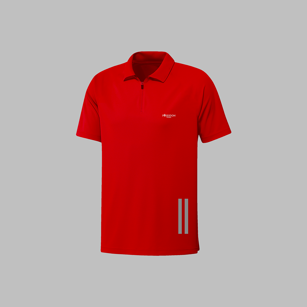 Erkek Kırmızı Vision Pro Kumaş Yürüyüş ve Günlük Konforlu T-shirt S-3XL