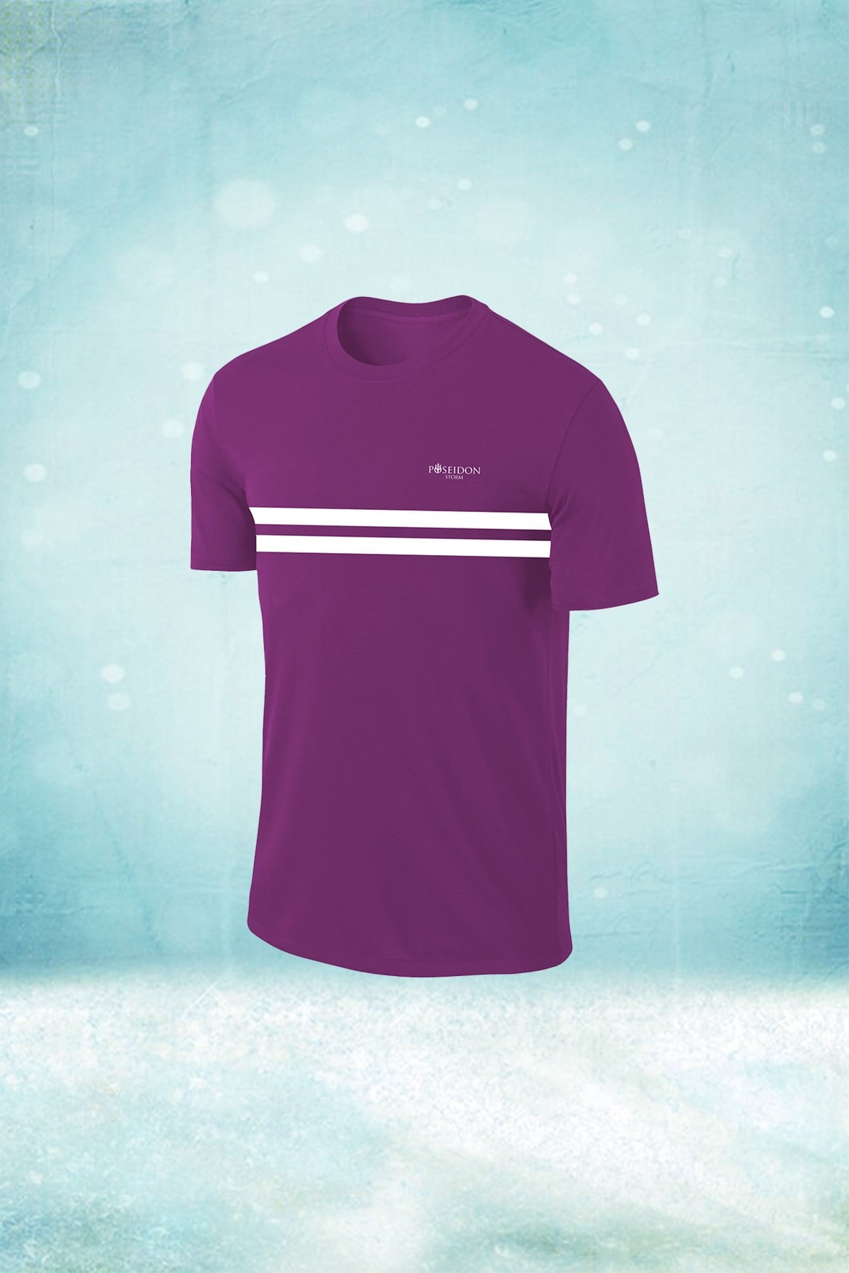 Erkek Mor Dri-Fit Kumaş Düz Kısa Kol Koşu için Konforlu T-shirt  S-3XL