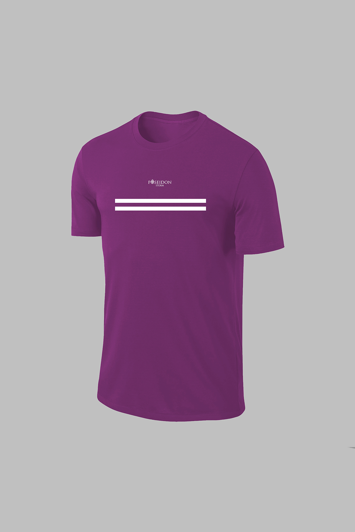 Erkek Mor Dri-Fit Kumaş Sıfır Yaka Kısa Kol Yürüyüş için Sporcu T-shirt  S-3XL