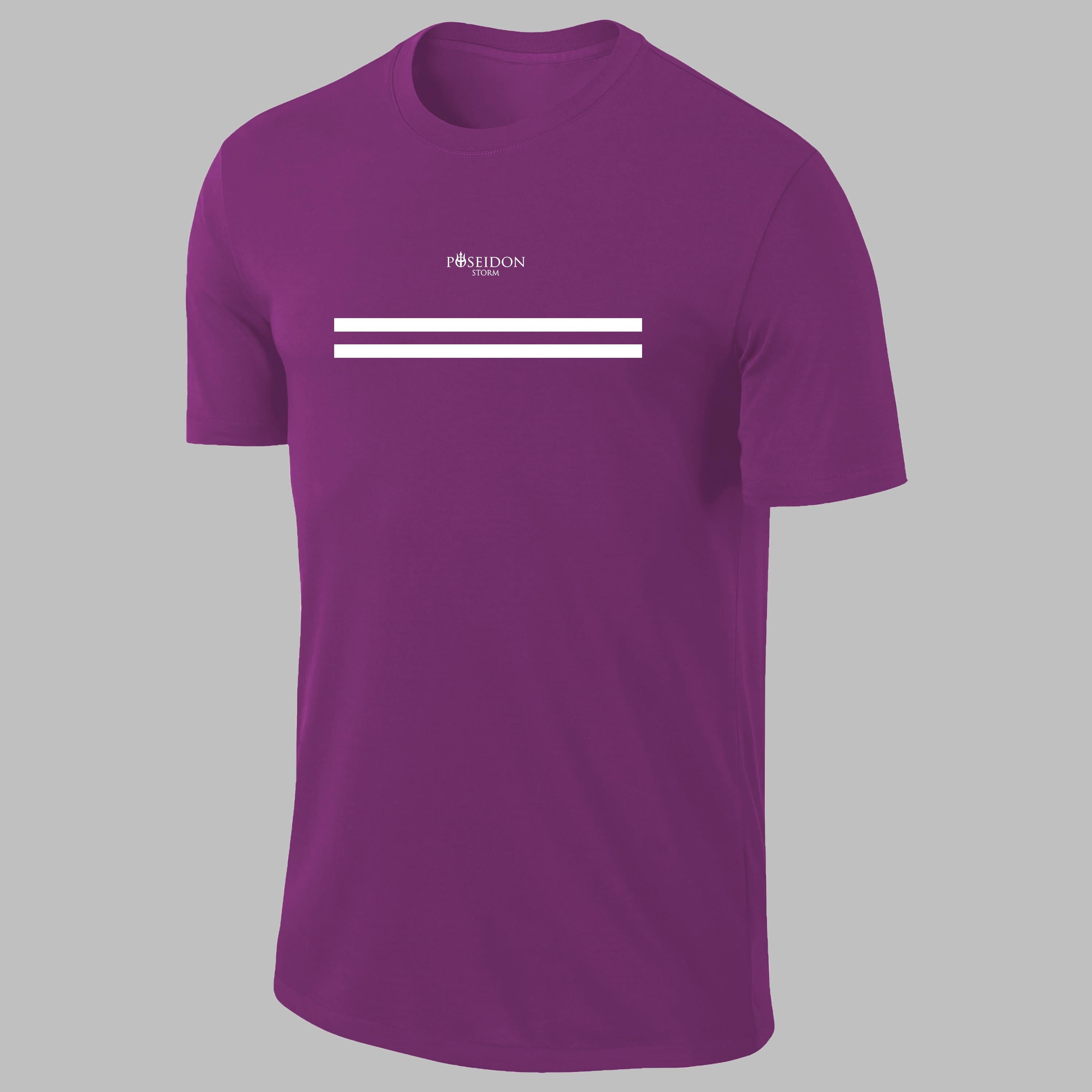 Erkek Mor Dri-Fit Kumaş Yuvarlak Yaka  Şık Konforlu T-shirt  S-3XL 