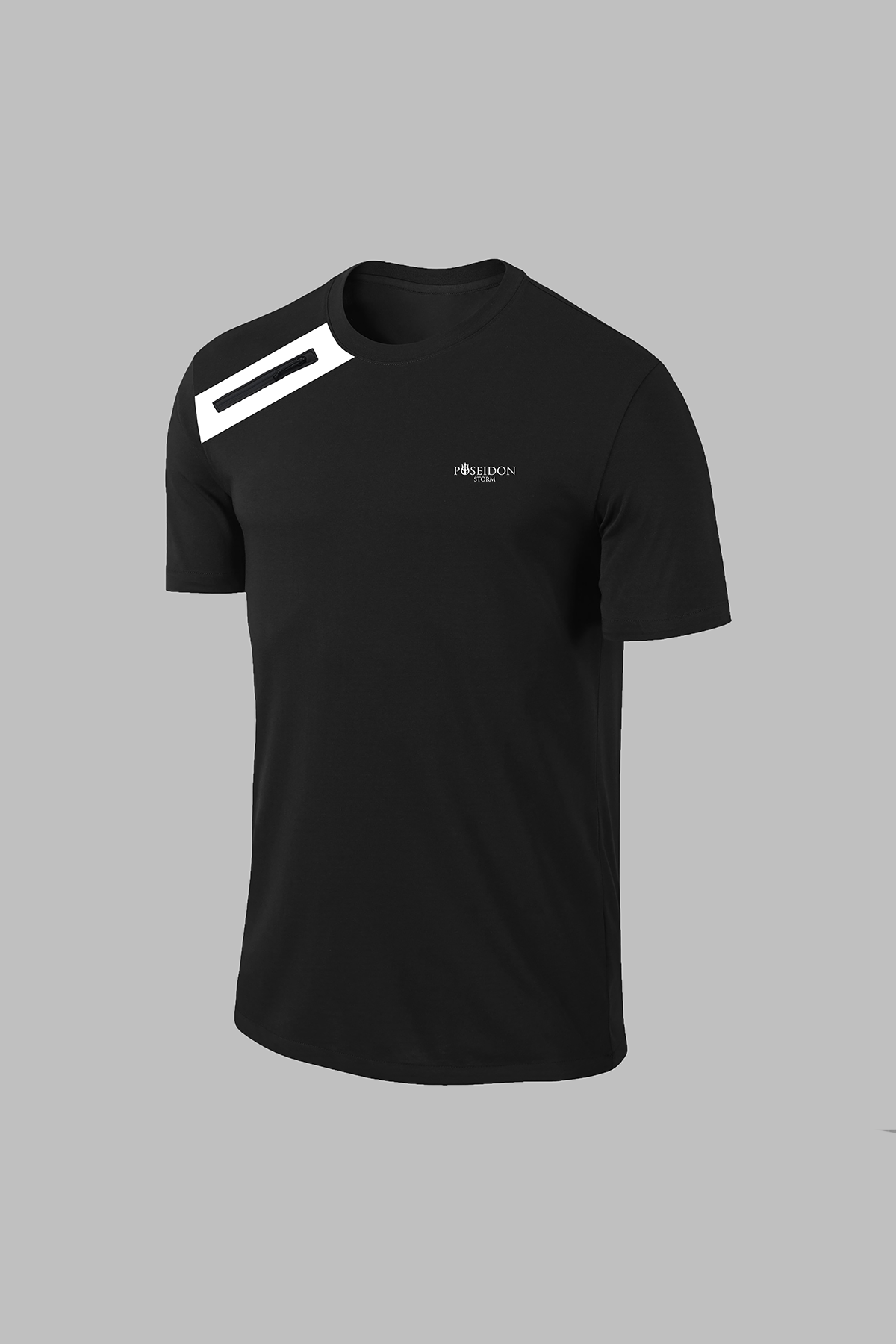 Erkek Siyah Dri-Fit Kumaş Baskısız Günlük Rahat T-shirt  S-3XL