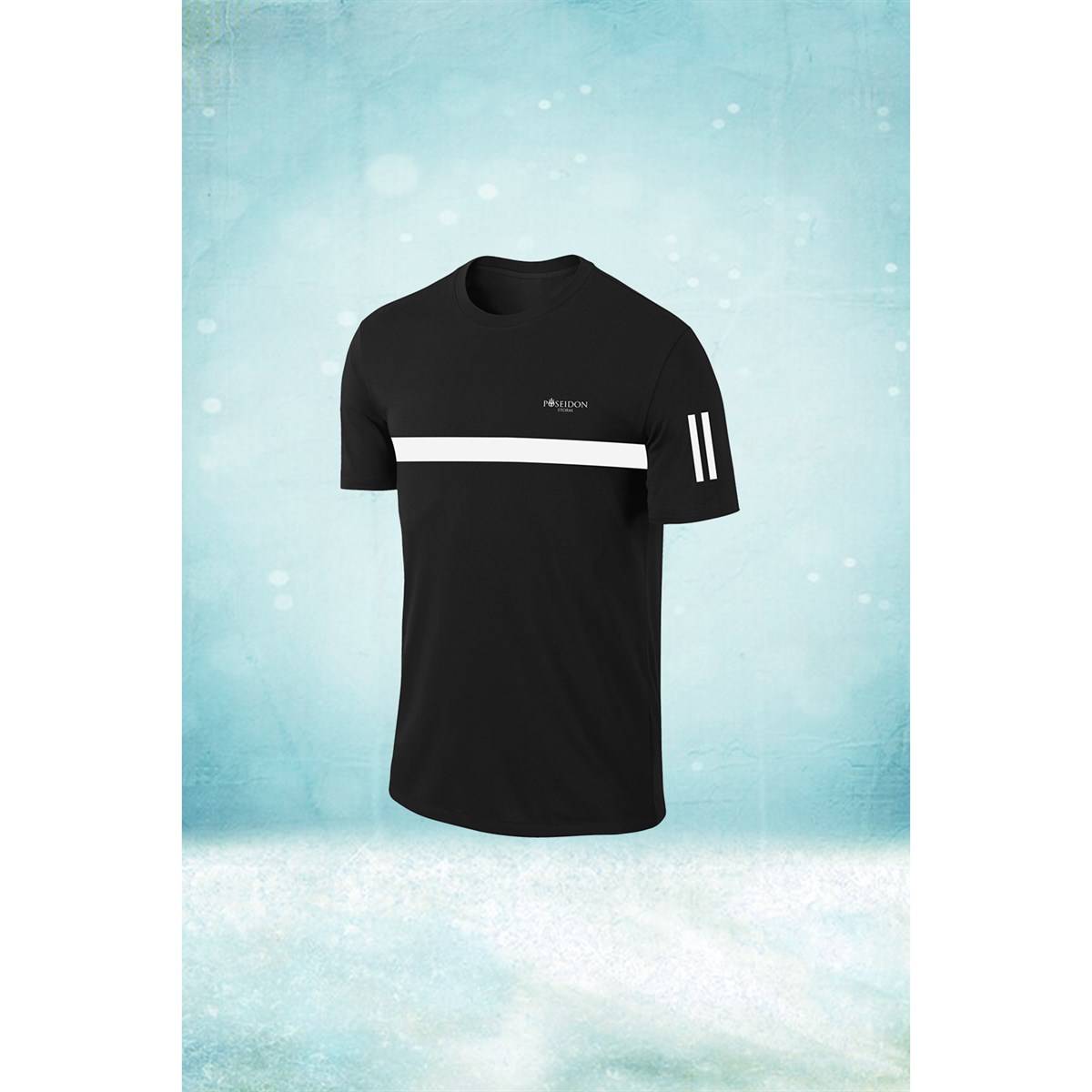 Erkek Siyah Dri-Fit Kumaş Baskısız Günlük Rahat T-shirt  S-3XL