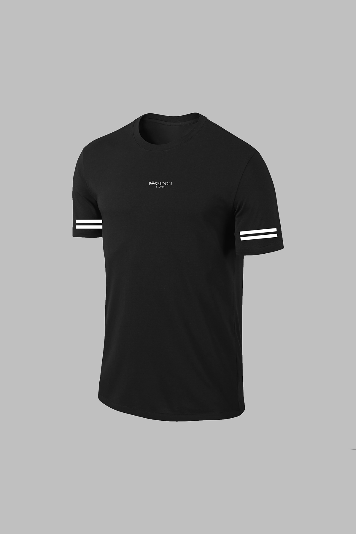 Erkek Siyah Dri-Fit Kumaş Baskısız Günlük Rahat T-shirt  S-3XL
