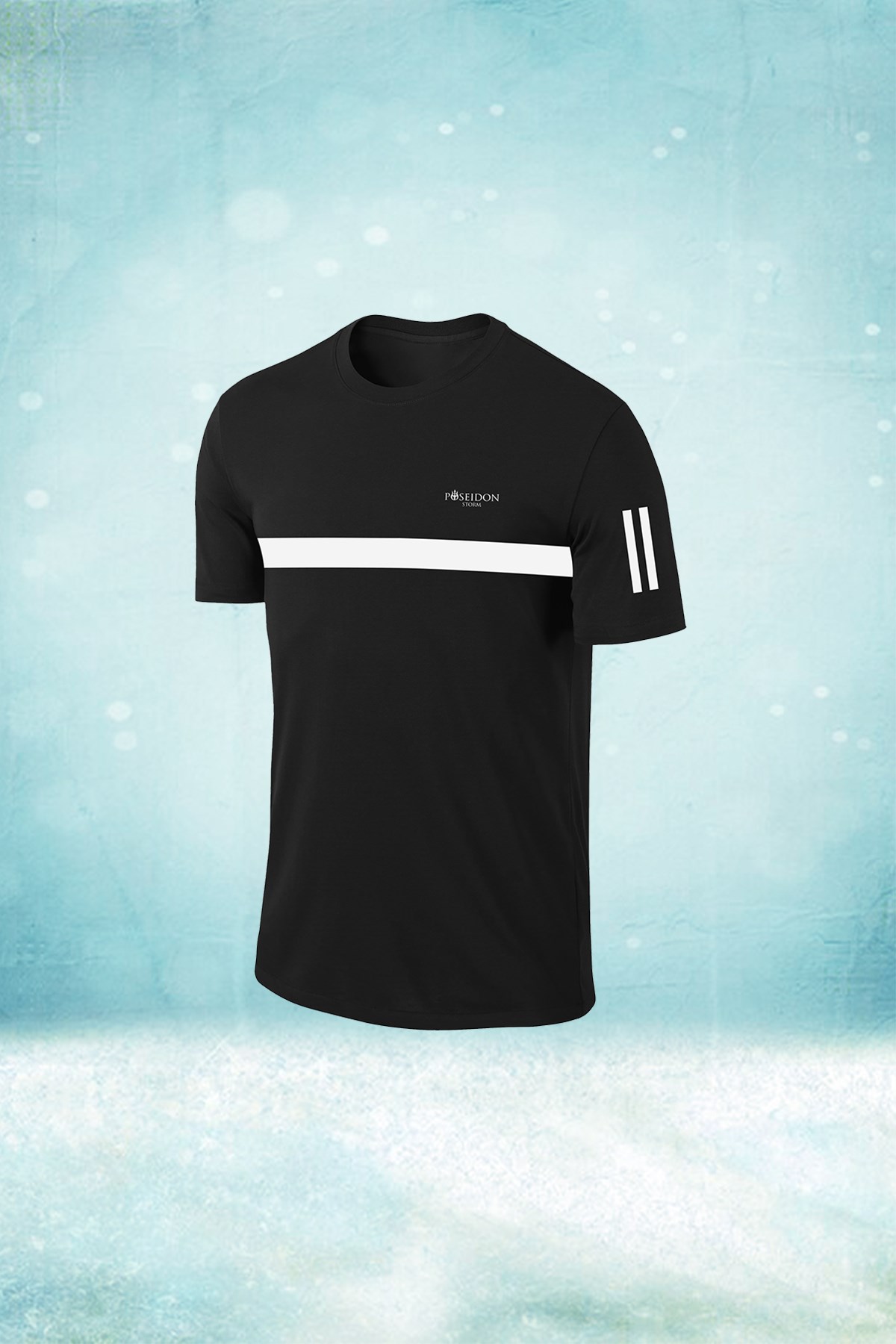 Erkek Siyah Dri-Fit Kumaş Baskısız Günlük Rahat T-shirt  S-3XL
