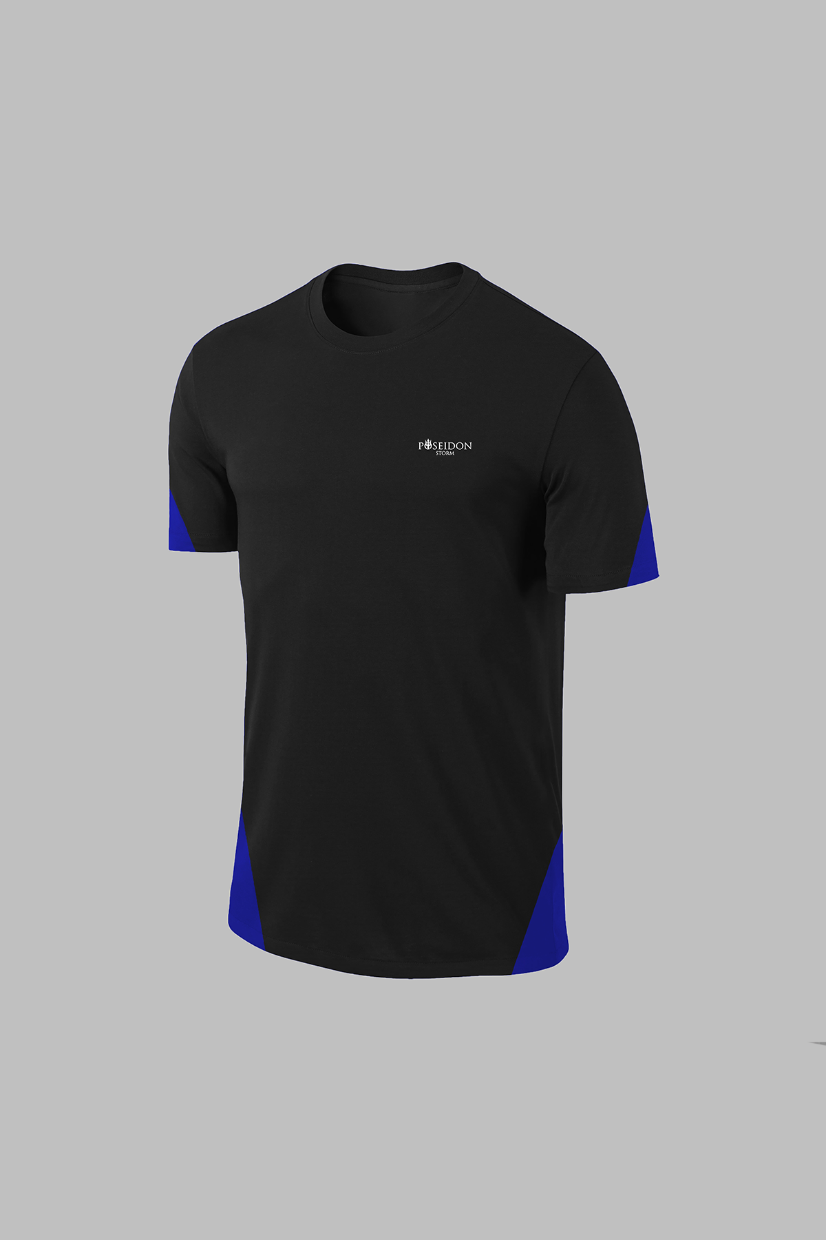 Erkek Siyah Dri-Fit Kumaş Bisiklet Yaka Sporcu Günlük T-shirt S-3XL