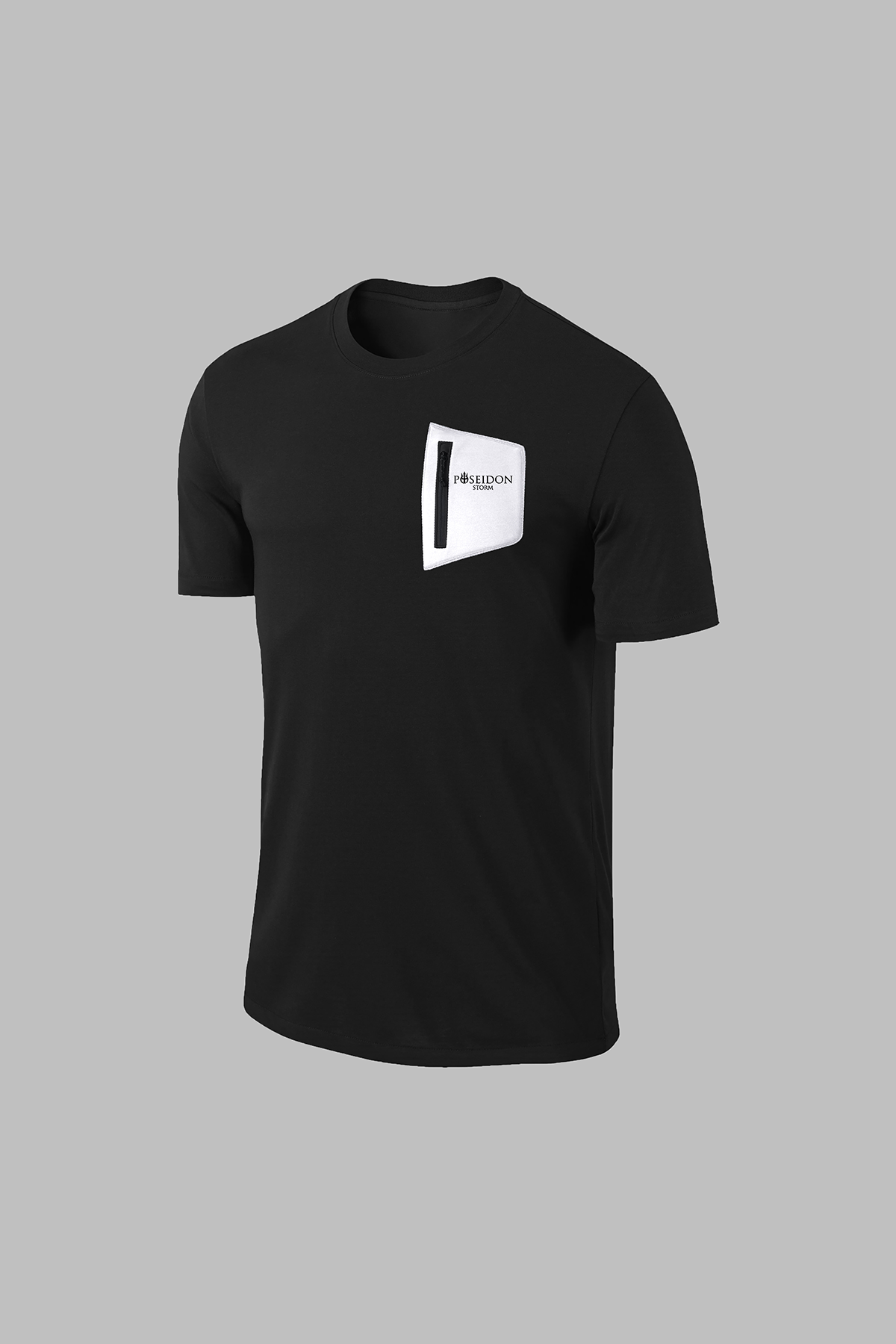 Erkek Siyah Dri-Fit Kumaş Düz Konforlu  Kısa Kol T-shirt  S-3XL