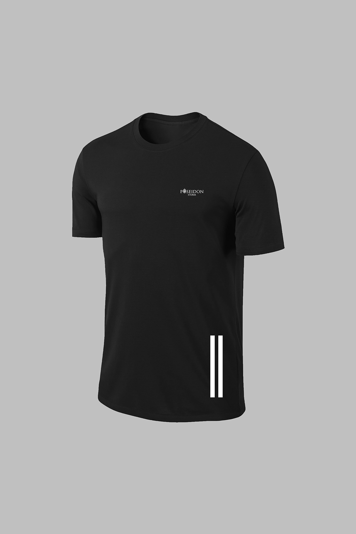 Erkek Siyah Dri-Fit Kumaş Yuvarlak Yaka  Şık Konforlu T-shirt  S-3XL