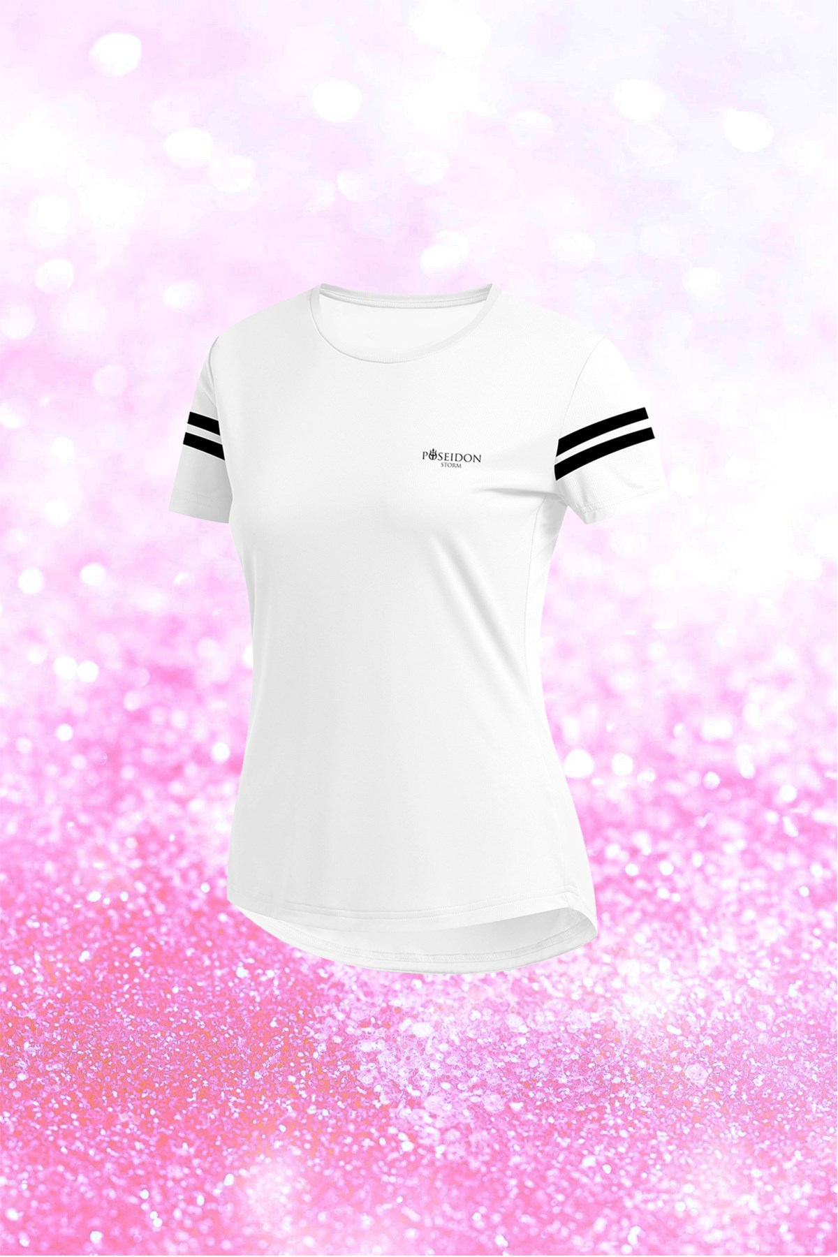 Kadın Beyaz Dri-Fit Kumaş  Baskısız Konforlu T-shirt  S-3XL