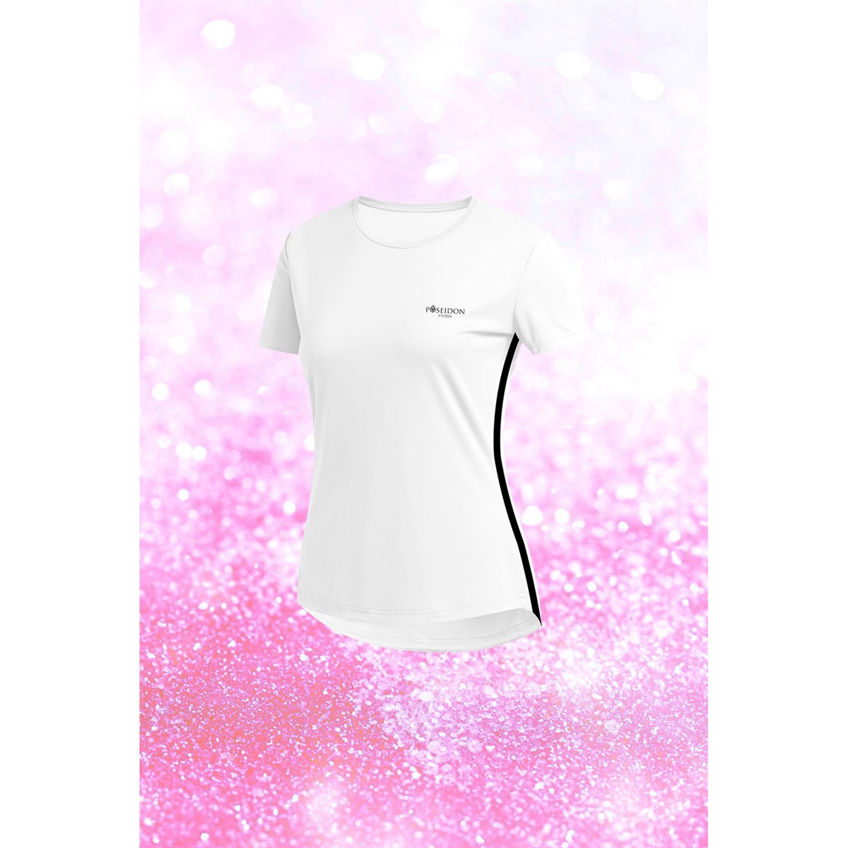 Kadın Beyaz Dri-Fit Kumaş Baskısız Yuvarlak Yaka Kısa Kol T-shirt S-3XL 
