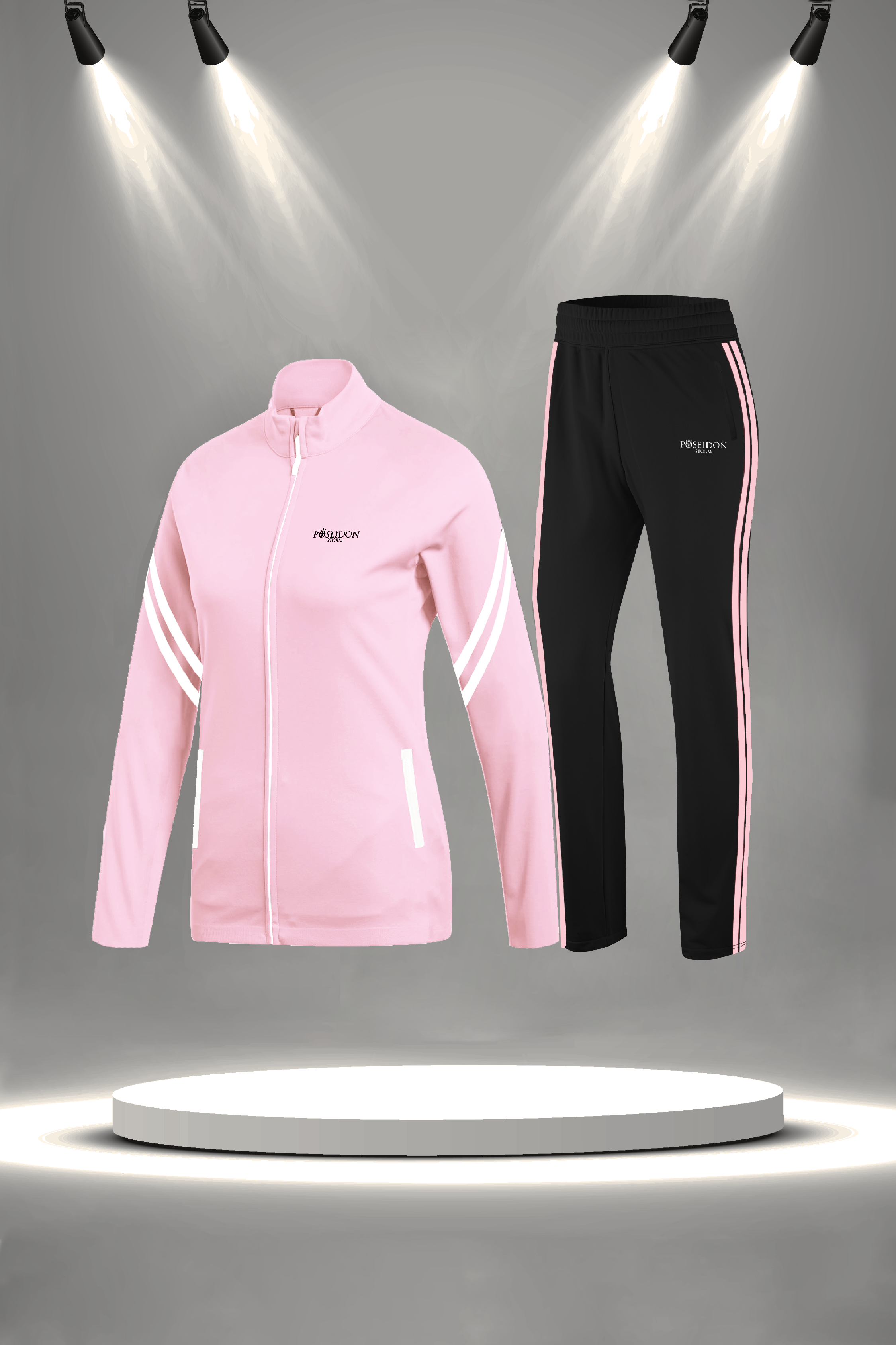 Kadın Fuşya Supra Penye Kumaş Özel Tasarım Eşofman Takımı (S-3XL)