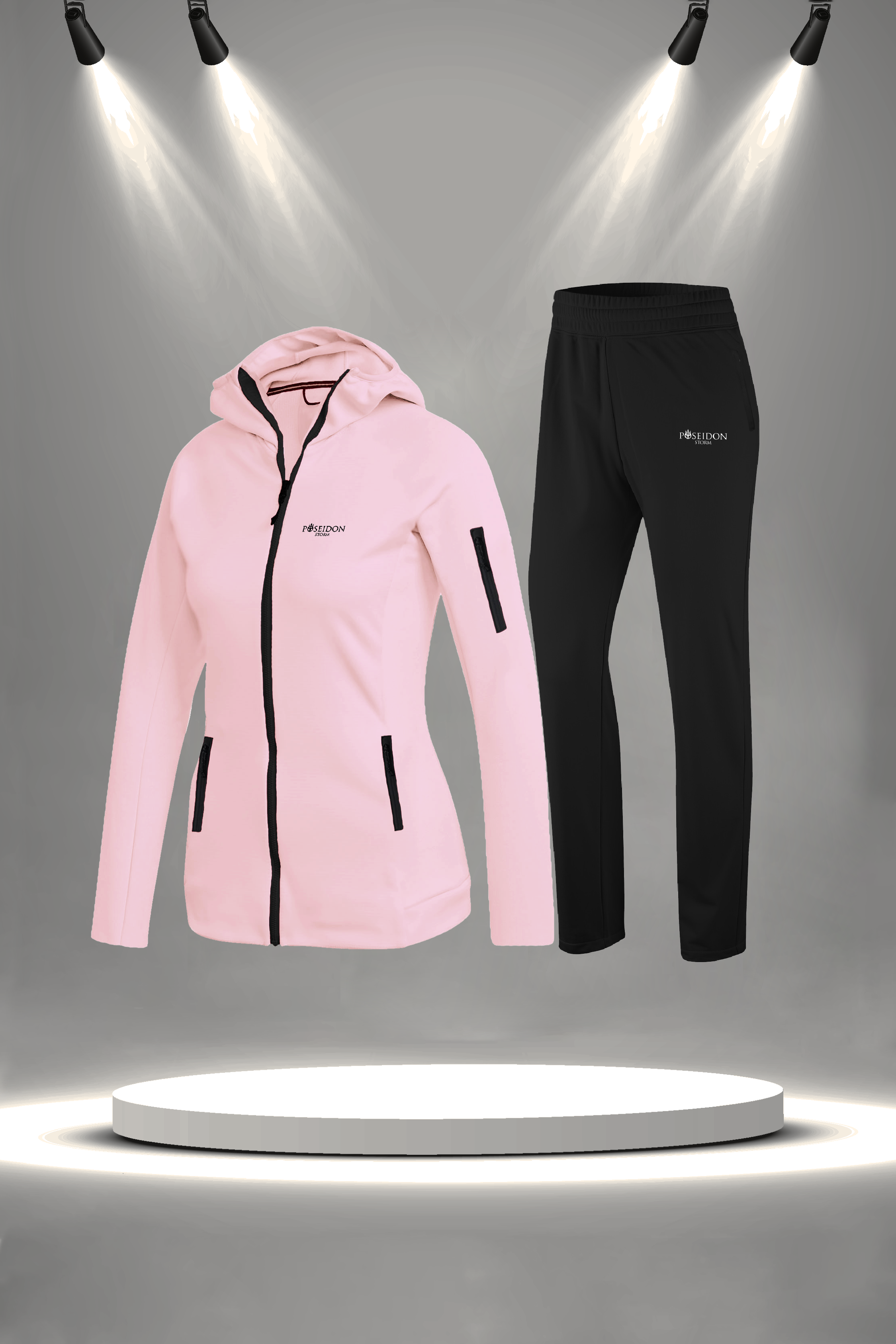 Kadın Fuşya Supra Penye Nefes Alabilen Kumaş Şık Eşofman Takımı (S-3XL)