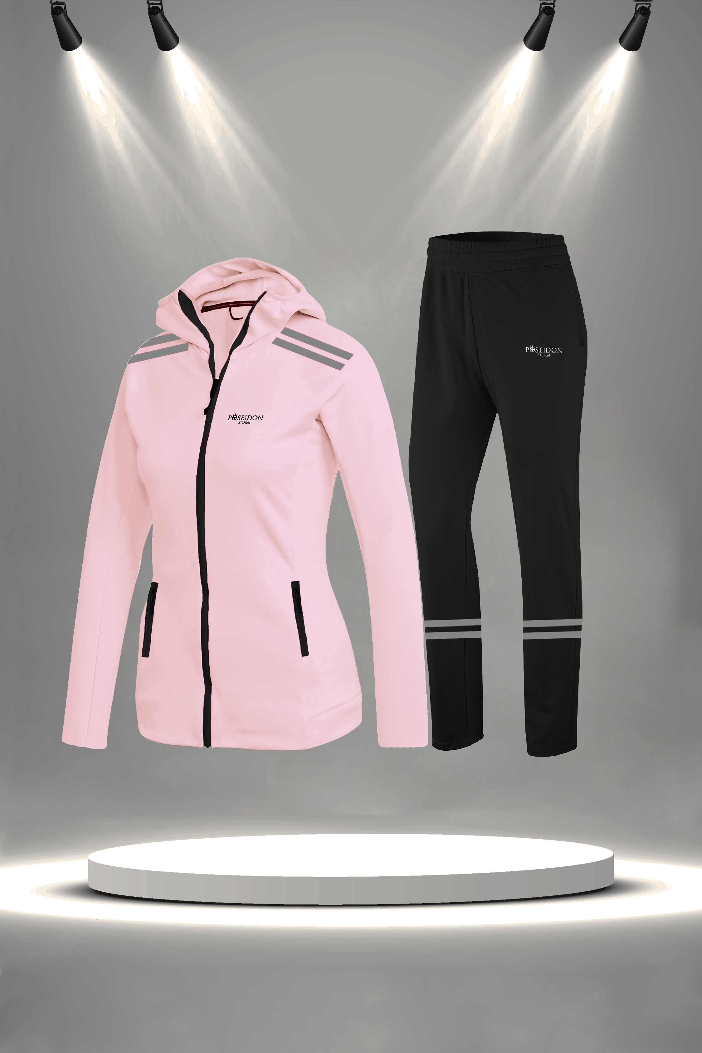 Kadın Fuşya Supra Penye Nefes Alabilen Kumaş Şık Eşofman Takımı (S-3XL)