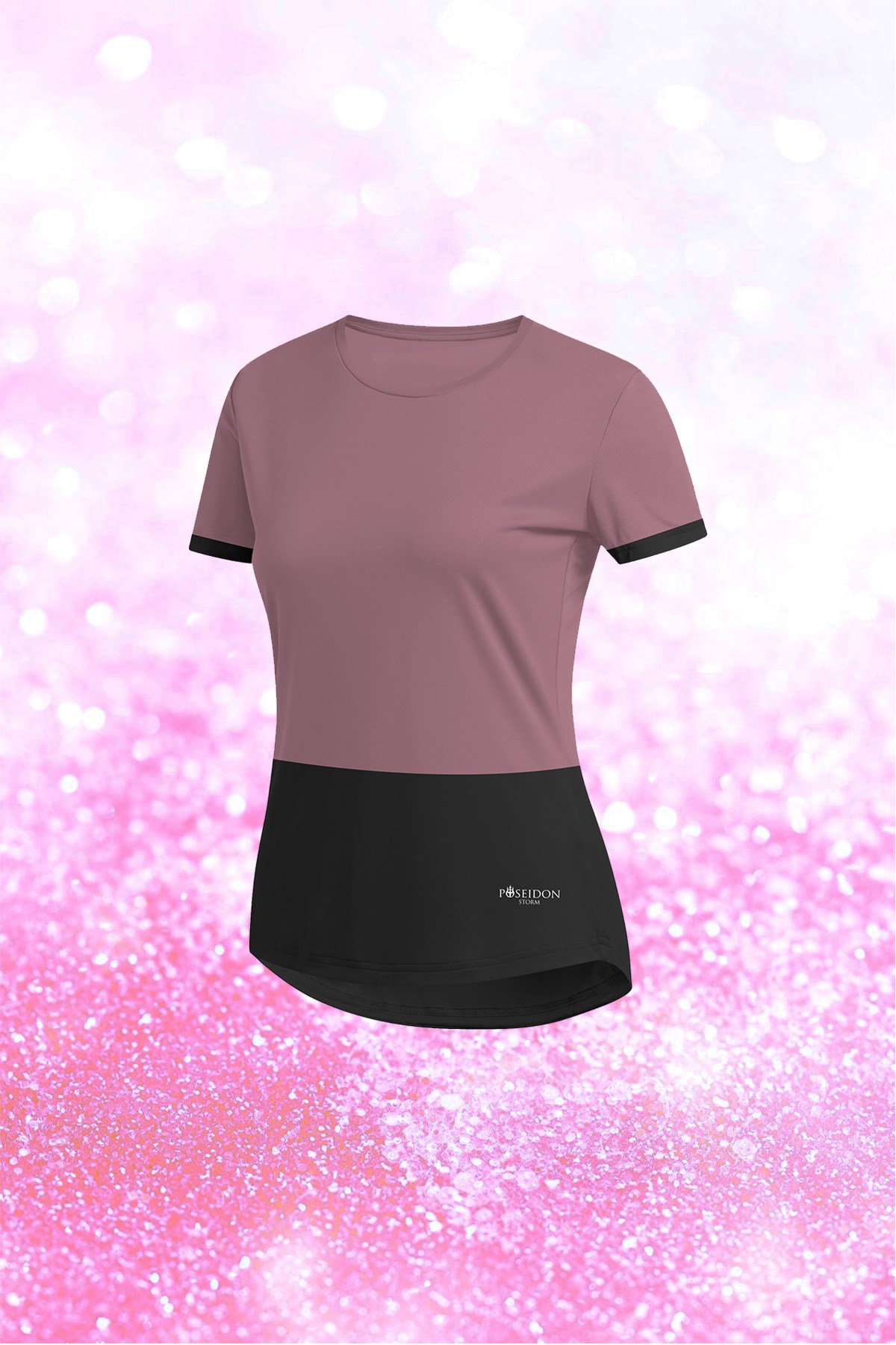 Kadın Gül Kurusu Dri-Fit Kumaş Yürüyüş ve Koşu için Konforlu  Kısa Kol T-shirt  S-3XL 
