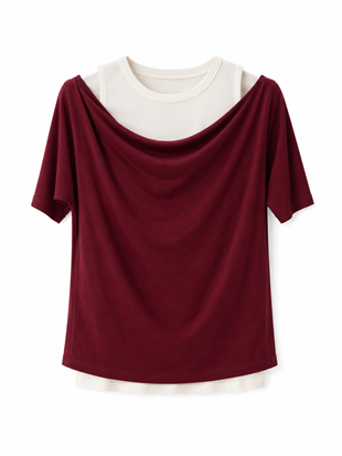 Nişantaşı Butik ATLET BLUZ 2Lİ SET BORDO